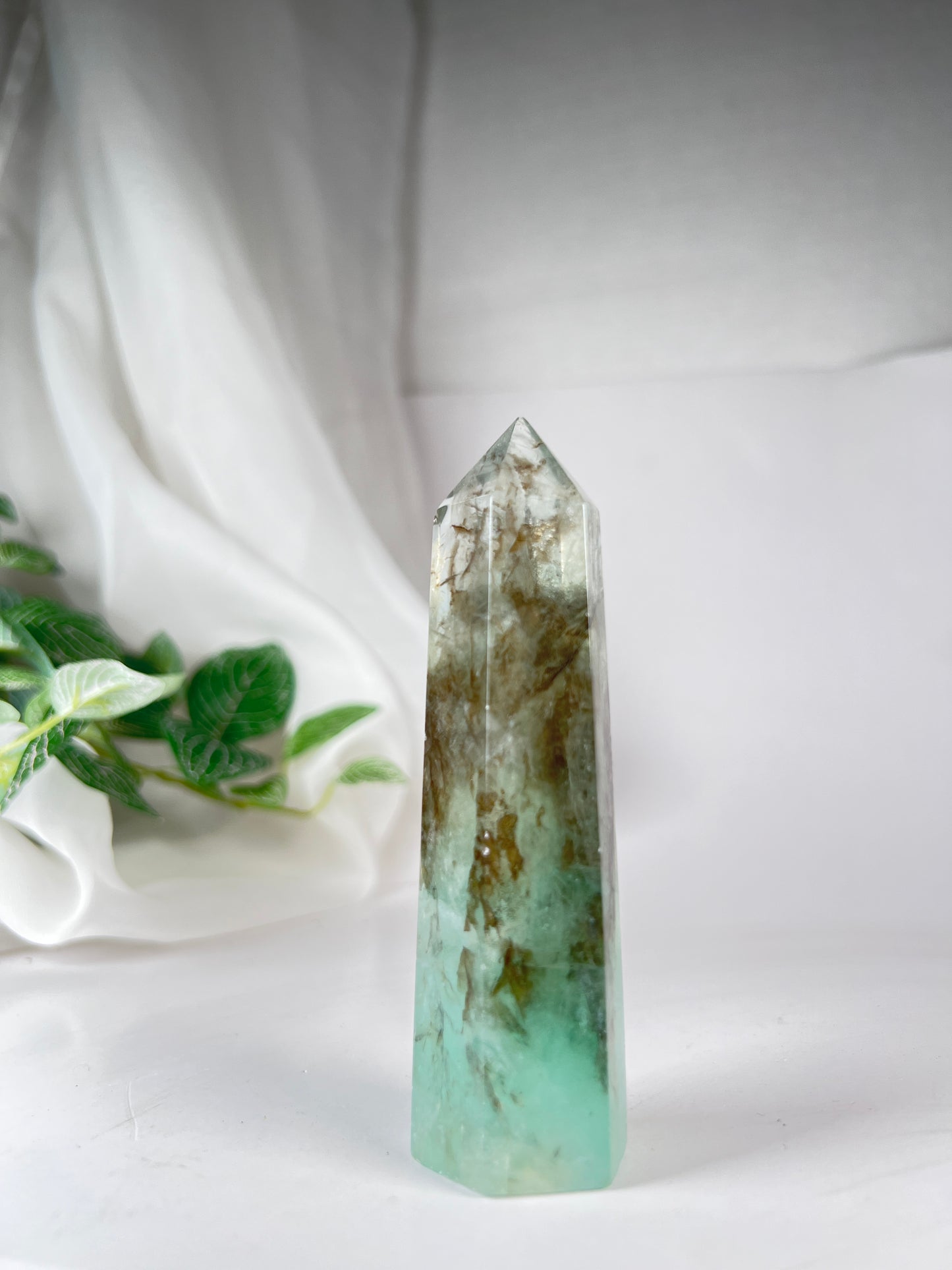 Dendritic Green Fluorite Point *RARE*