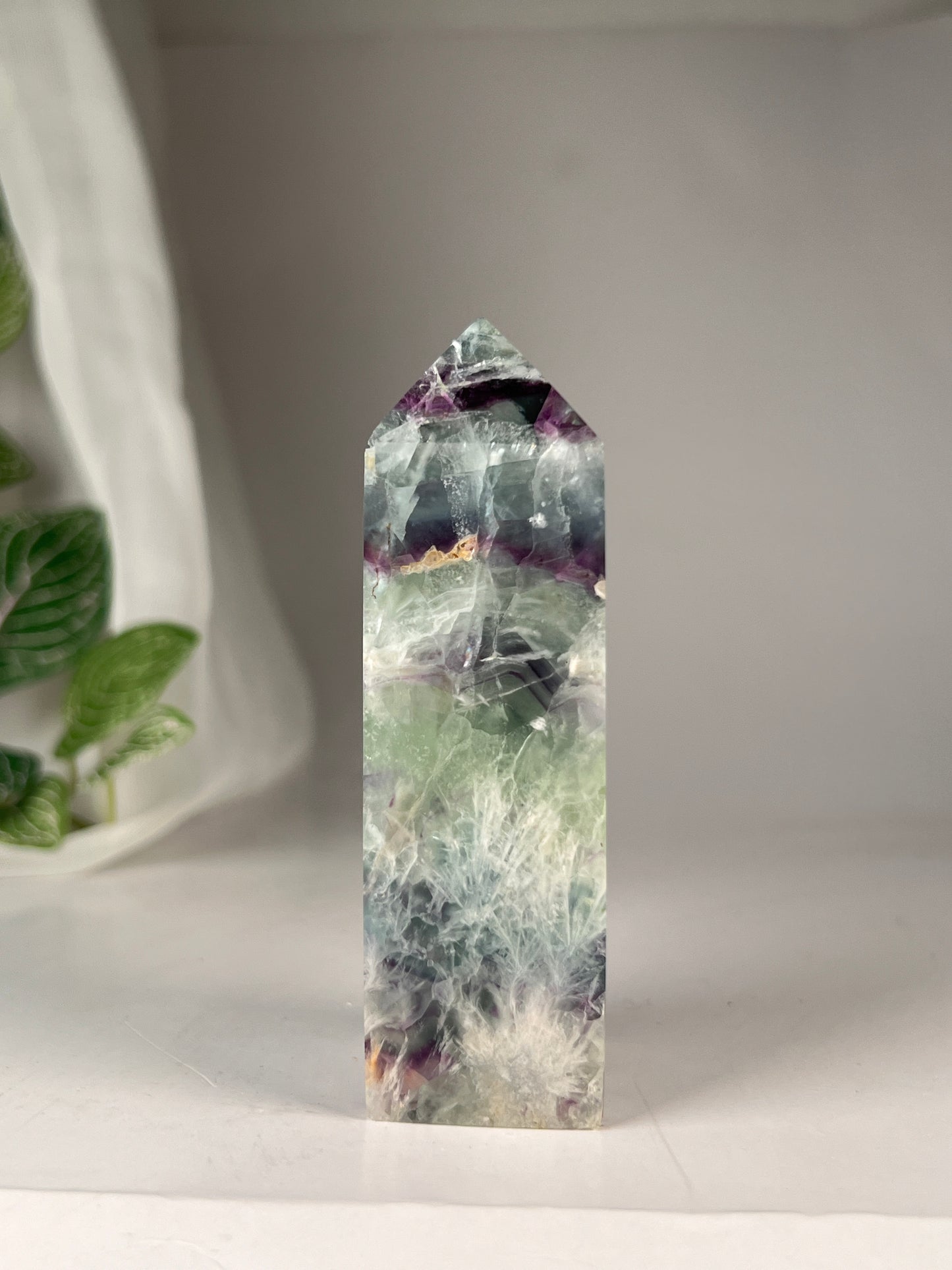 Snow flake fluorite 3.75" *RARE*