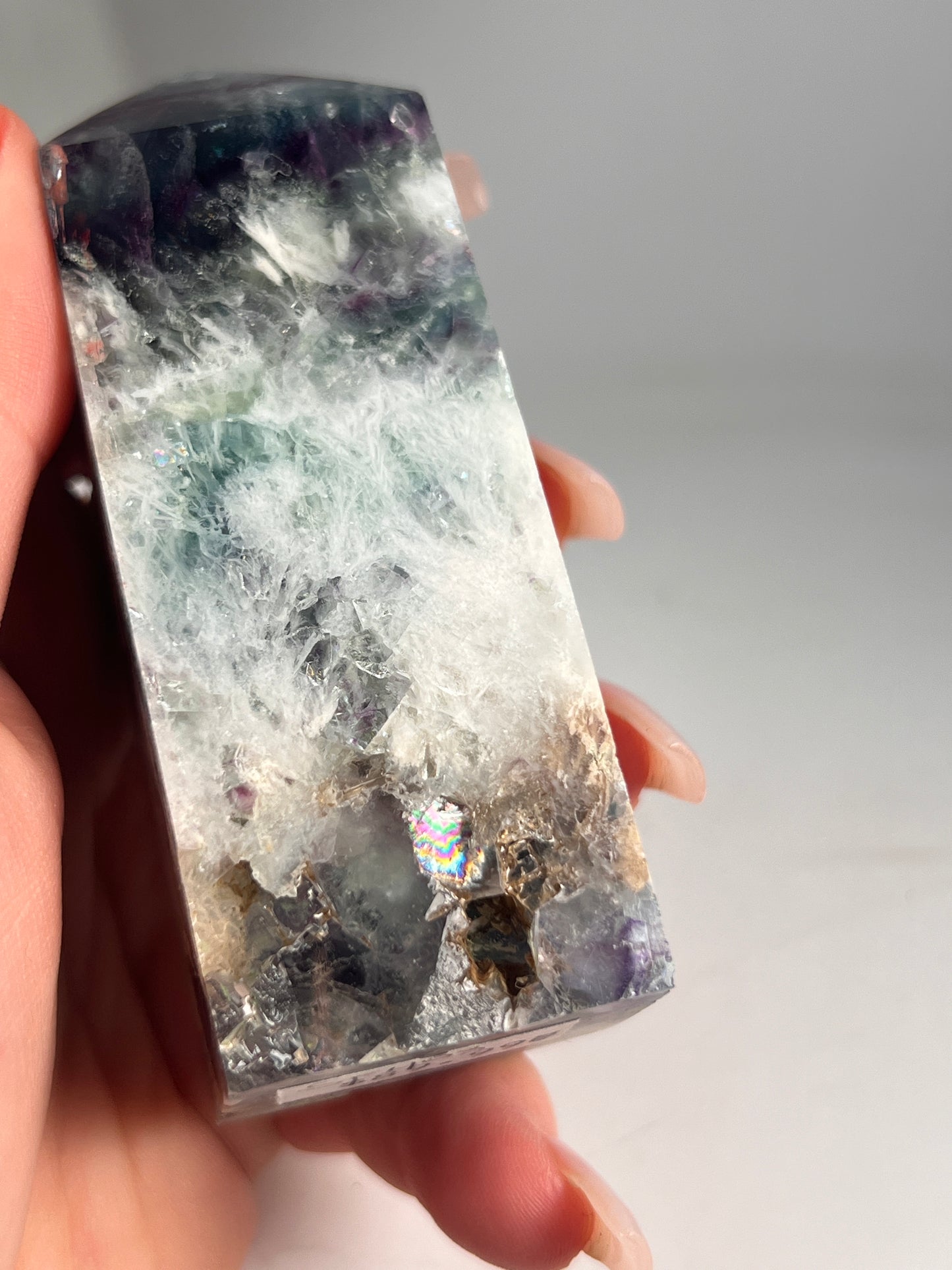 Snow flake fluorite 3.75" *RARE*