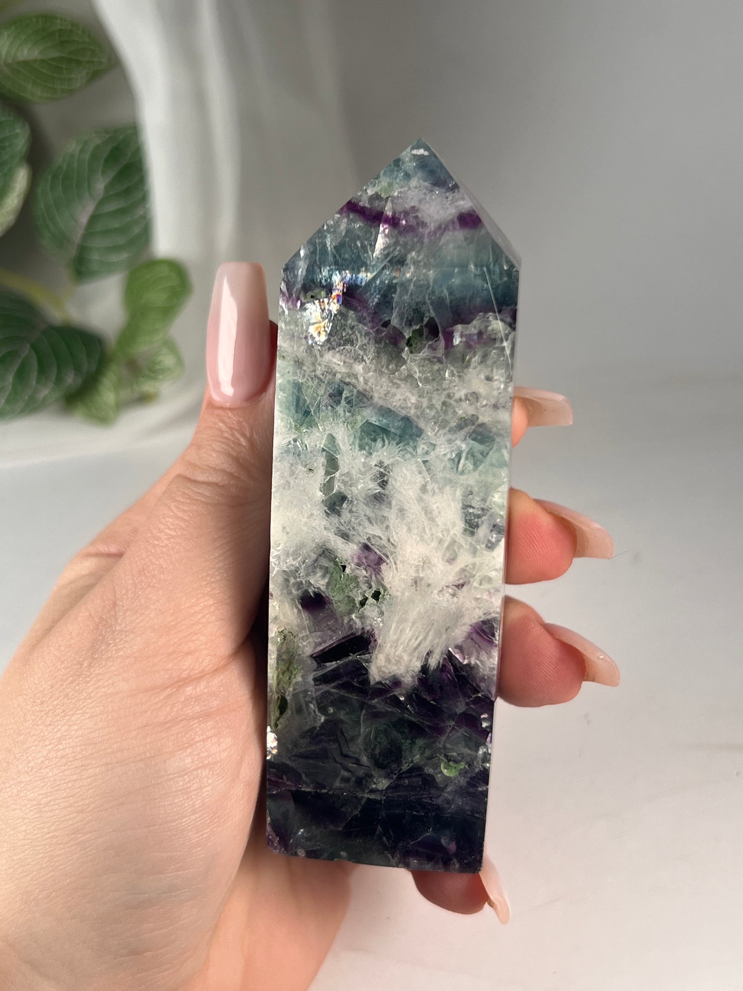 Snowflake fluorite 4.25" *RARE*