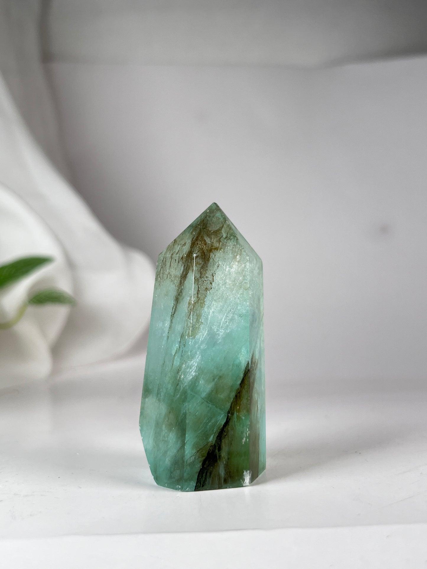 Dendritic Green Fluorite Tower *RARE*