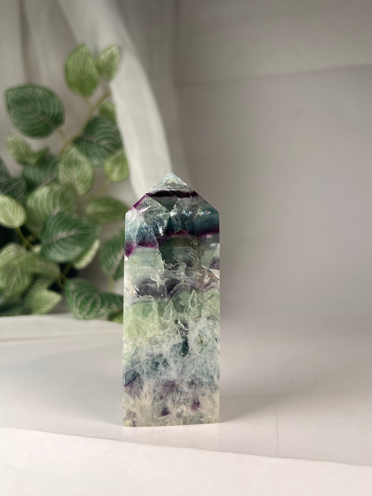 Snow flake fluorite 3.75" *RARE*