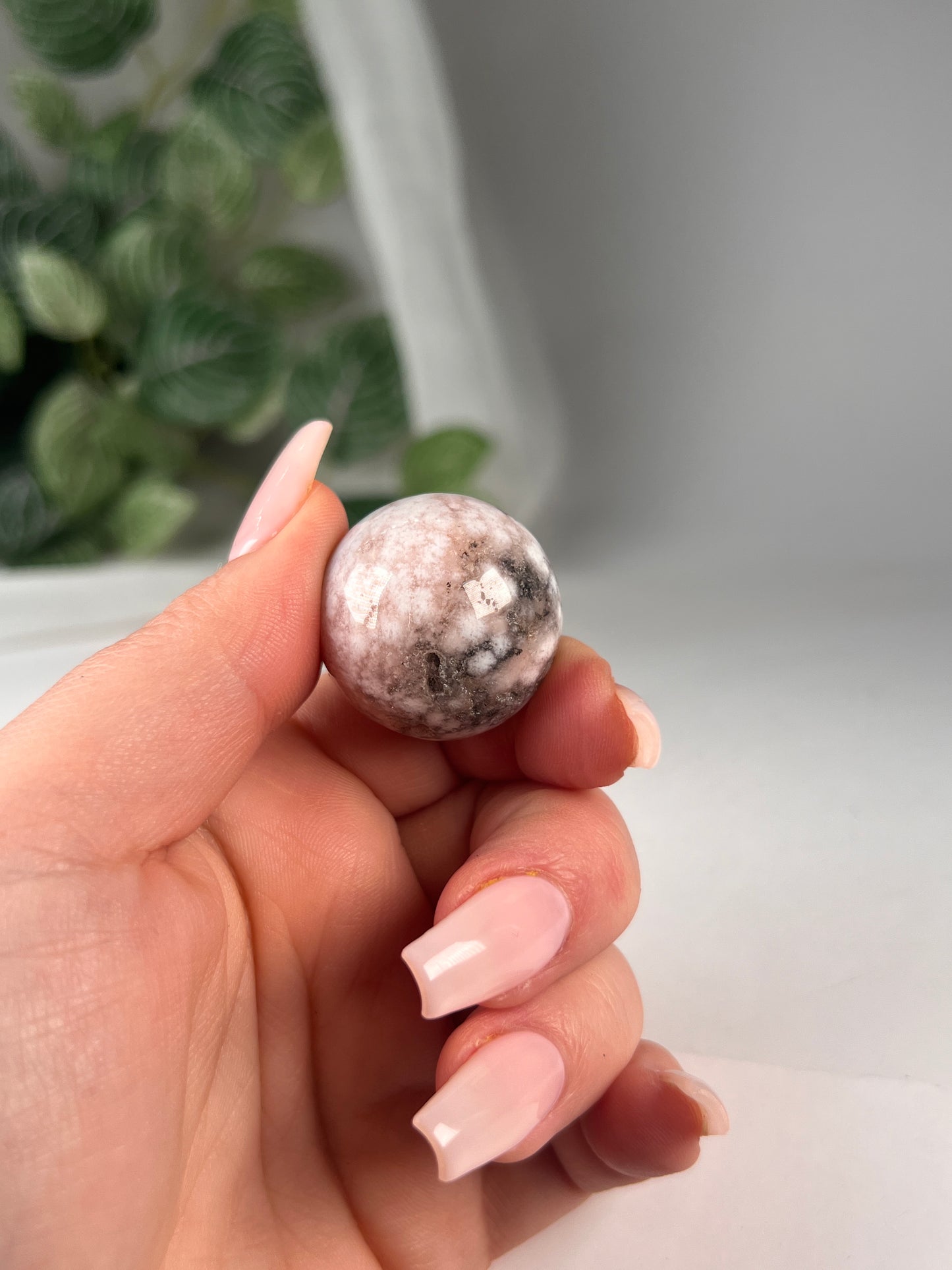 Flower Agate Mini Sphere