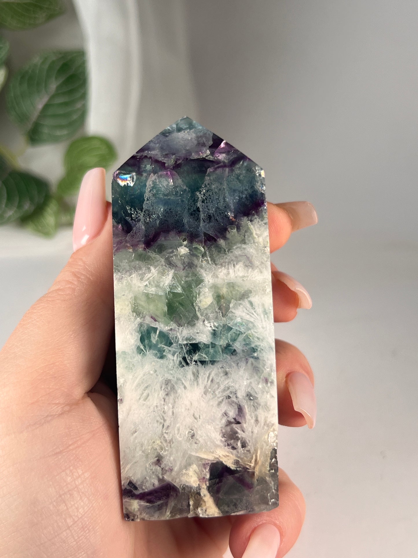 Snow flake fluorite 3.75" *RARE*