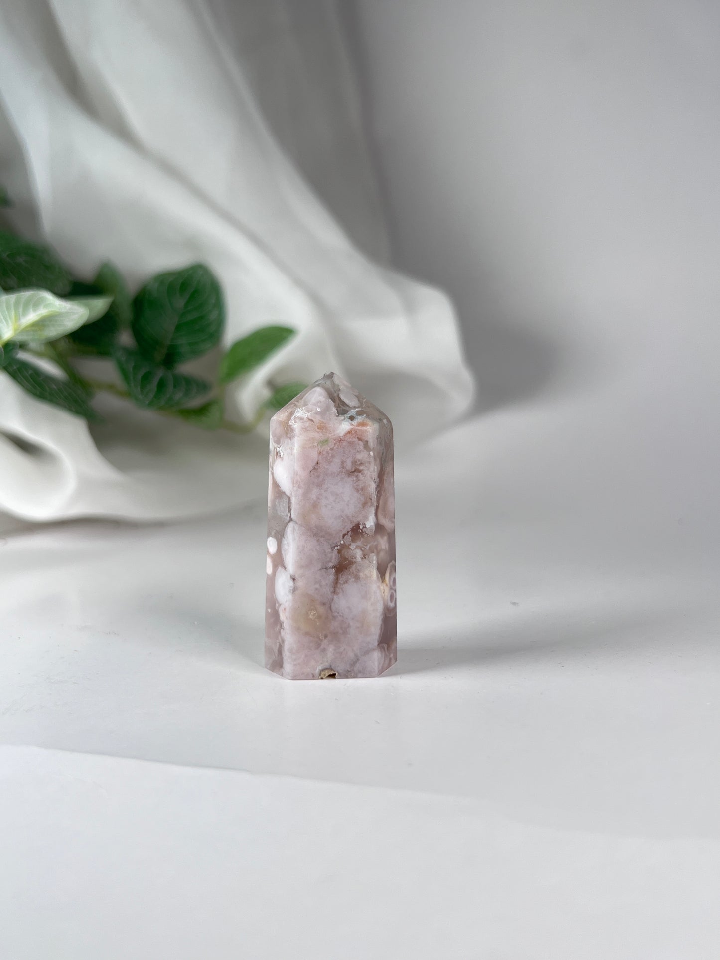 Flower Agate Obelisk