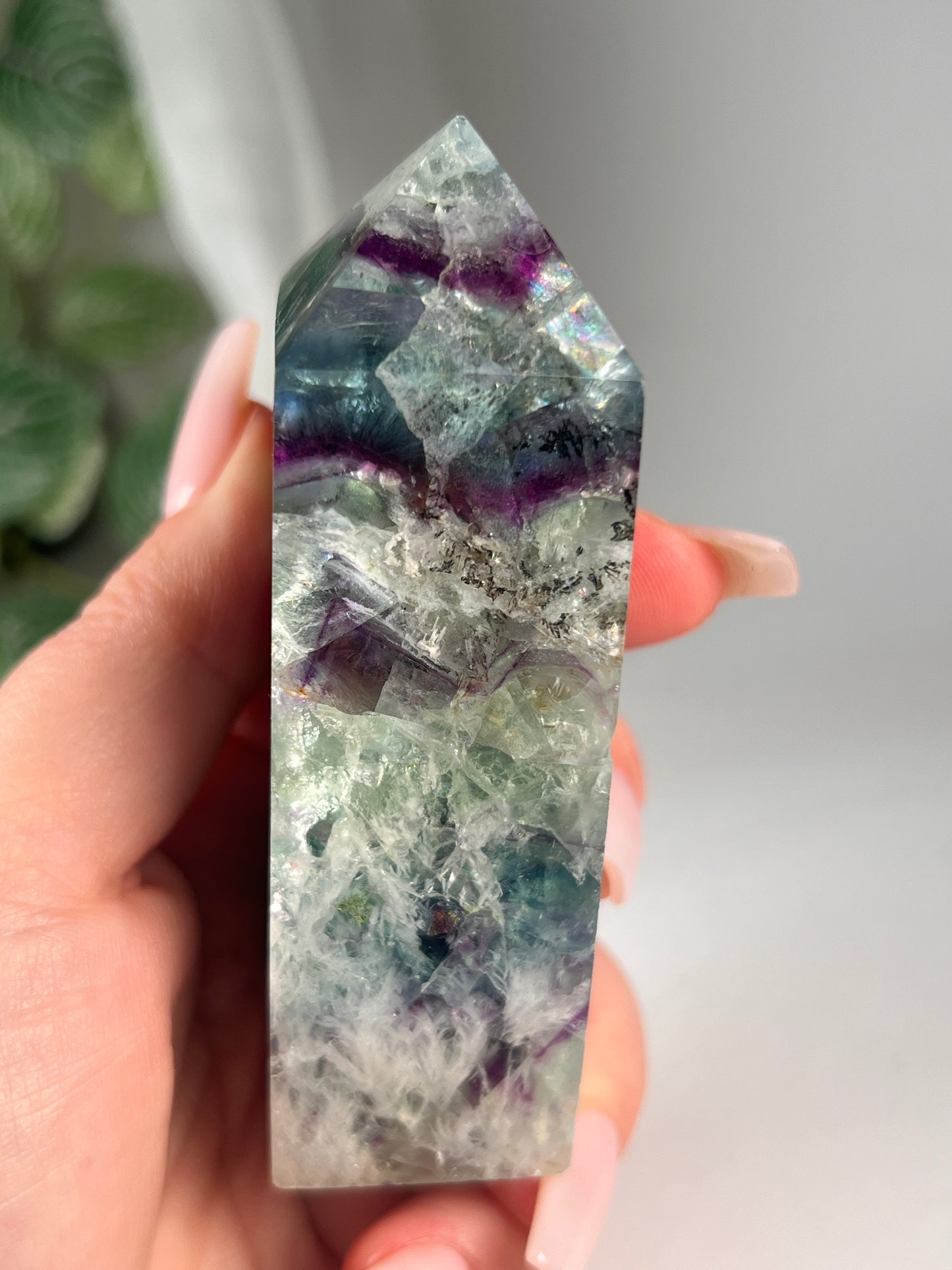 Snow flake fluorite 3.75" *RARE*