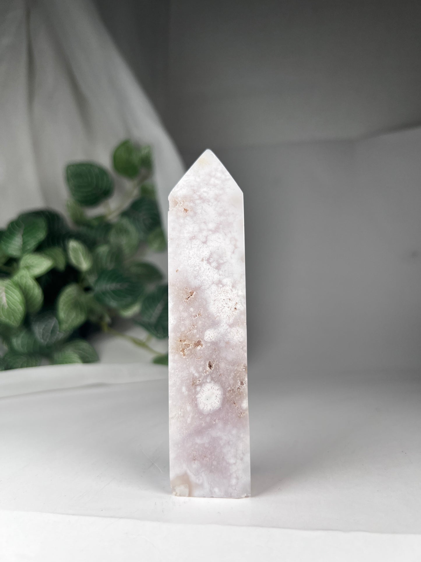 Flower Agate Amethyst Point *RARE*
