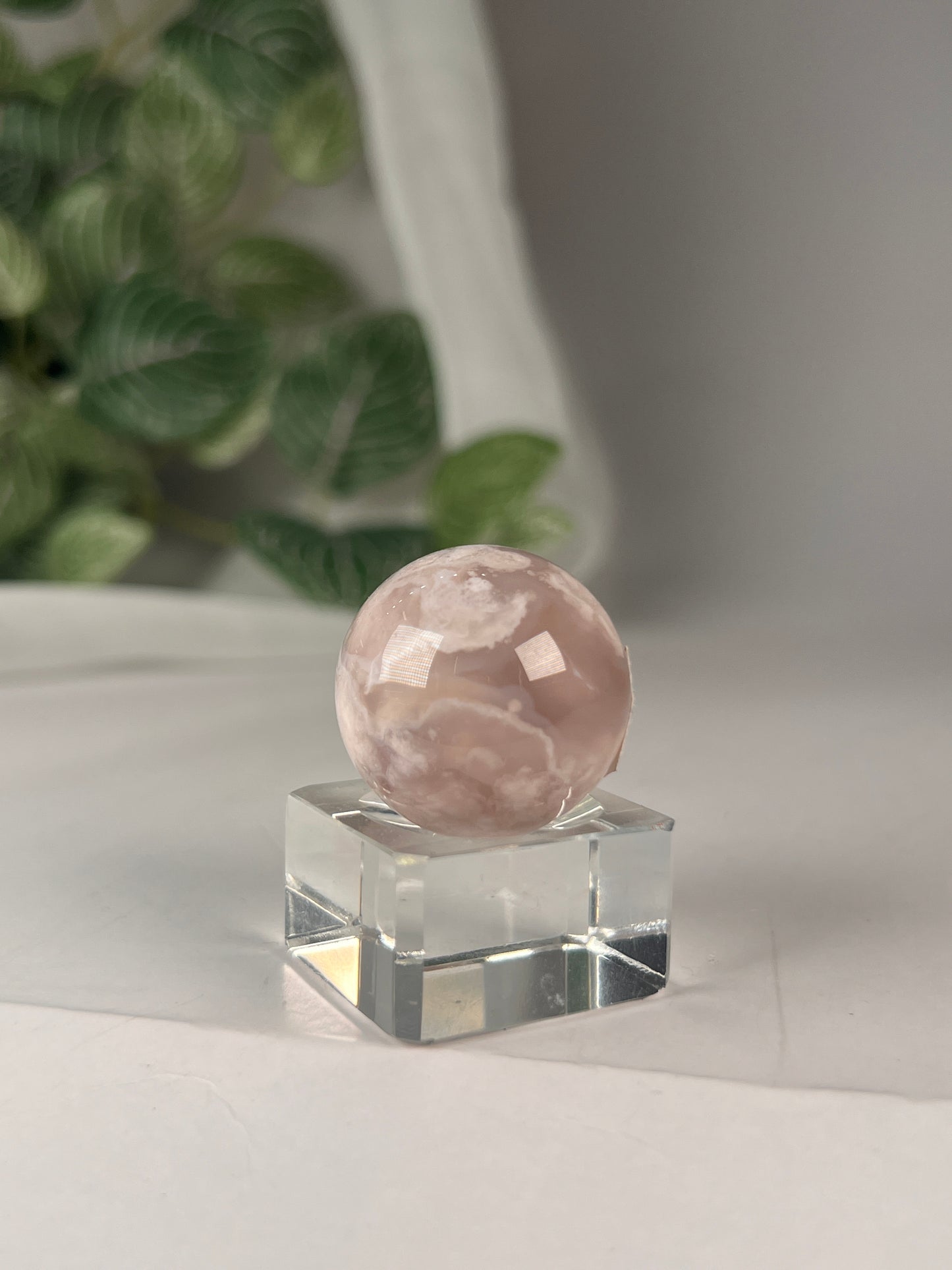 Flower Agate Mini Sphere