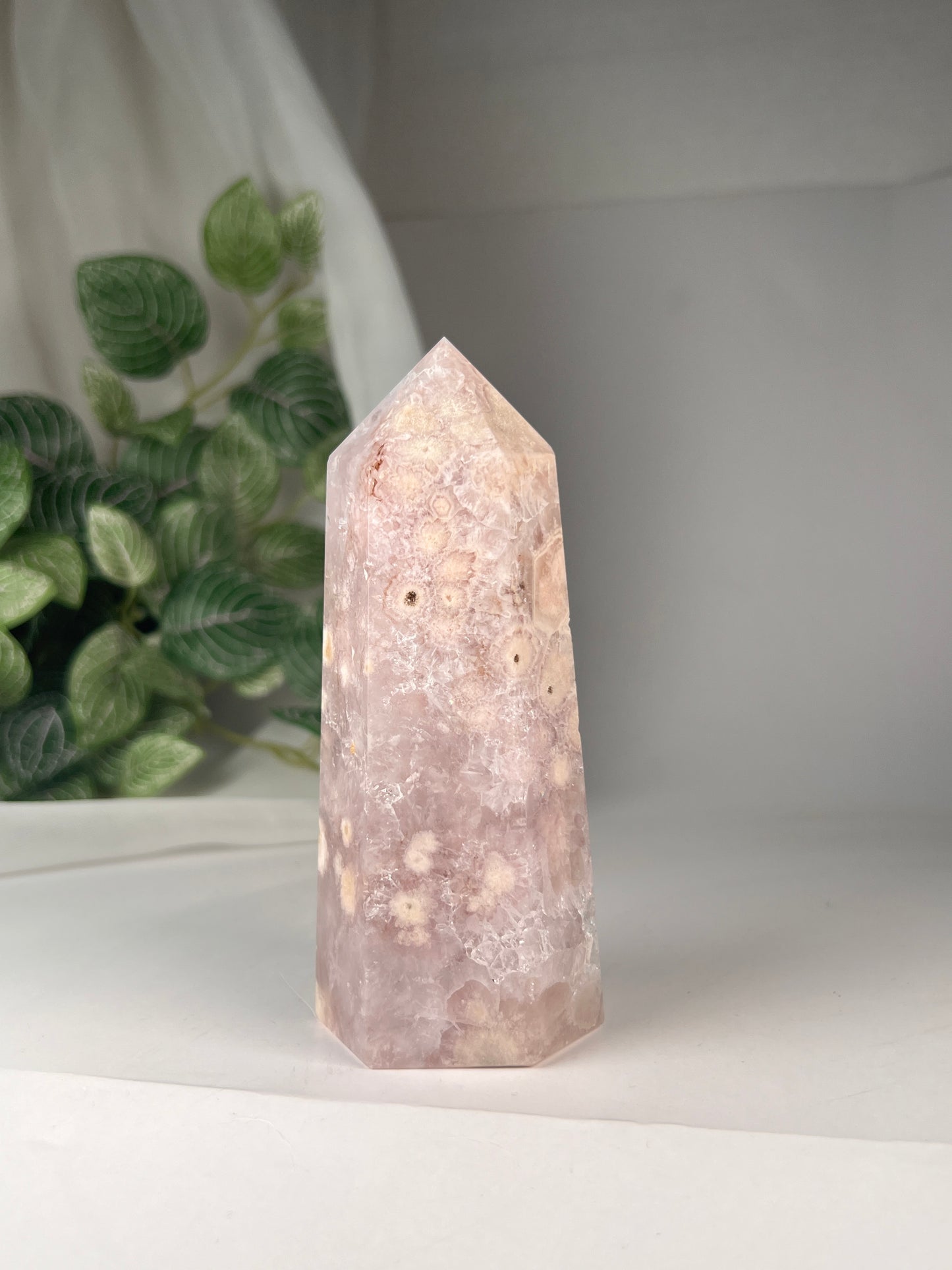 Flower Agate Amethyst Point *RARE*