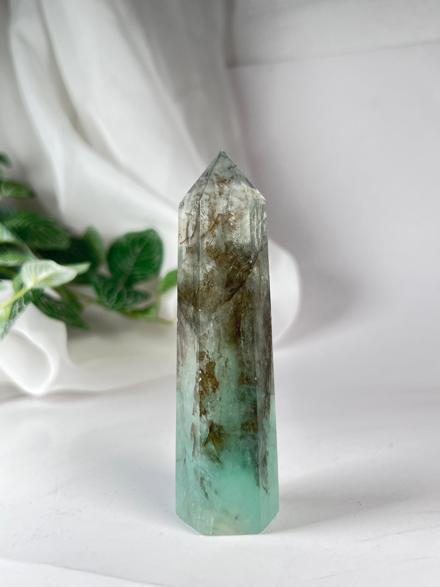Dendritic Green Fluorite Point *RARE*