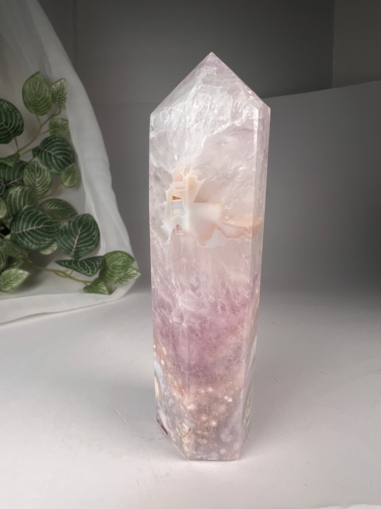 Flower Agate Amethyst Point *RARE*