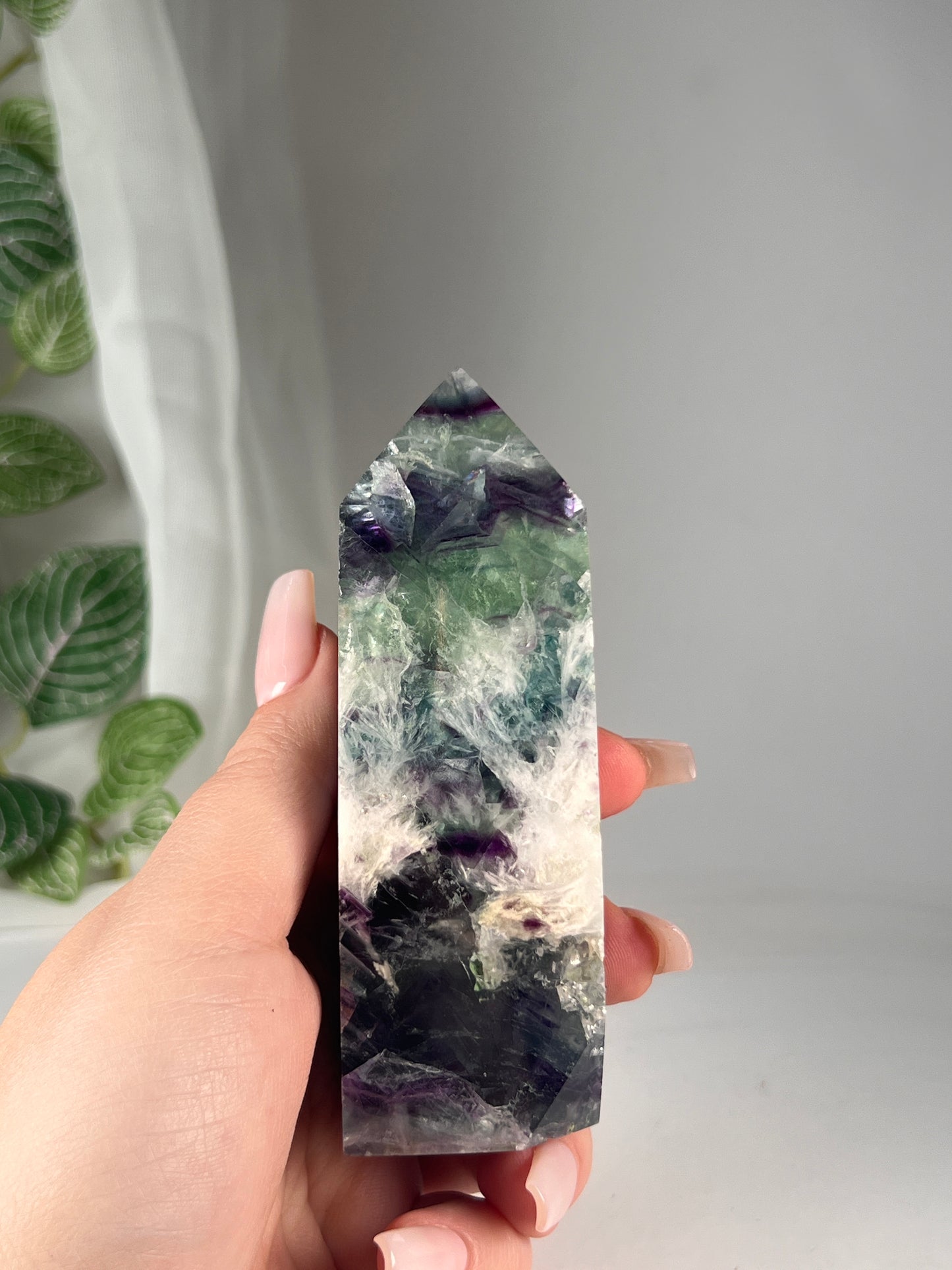 Snow flake fluorite 4.25" *RARE*