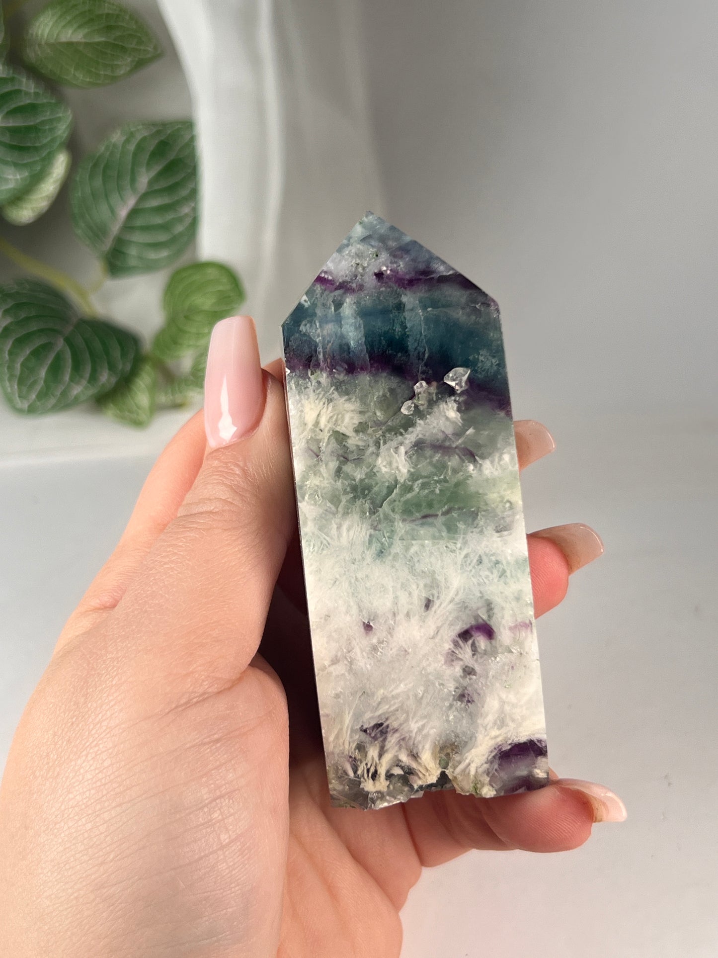Snow flake fluorite 3.75" *RARE*