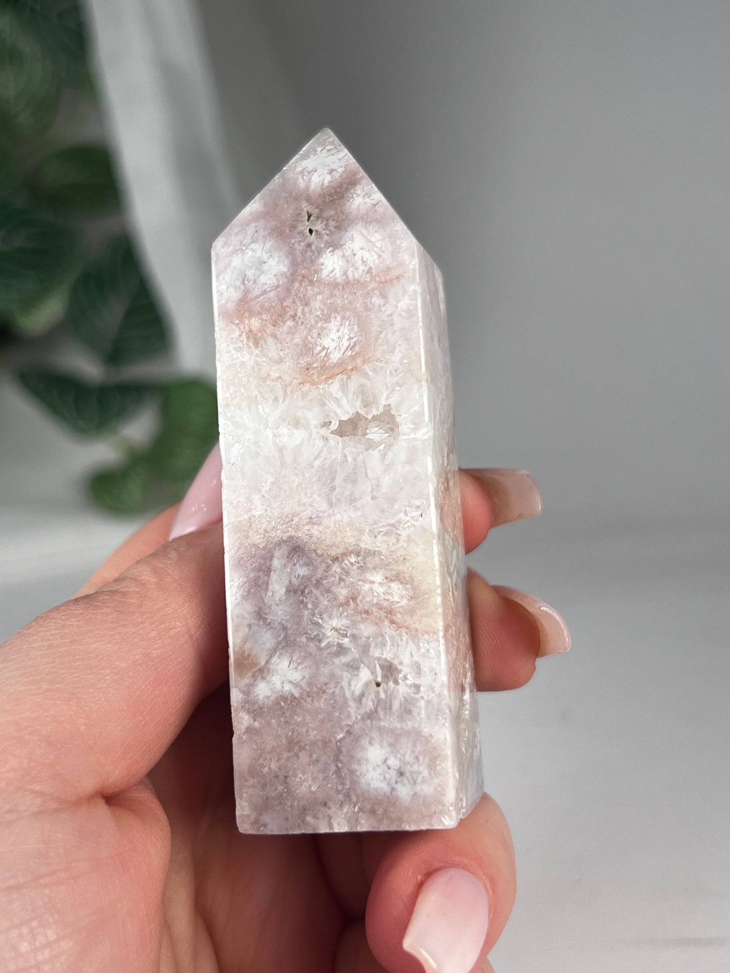 Flower Agate Amethyst Point *RARE*