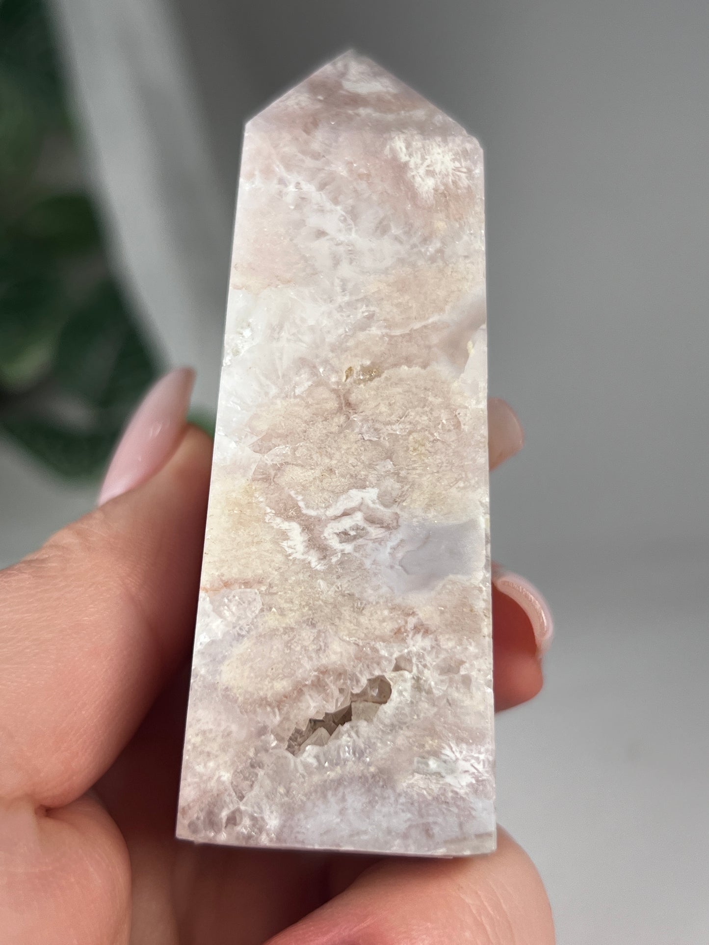 Flower Agate Amethyst Point *RARE*