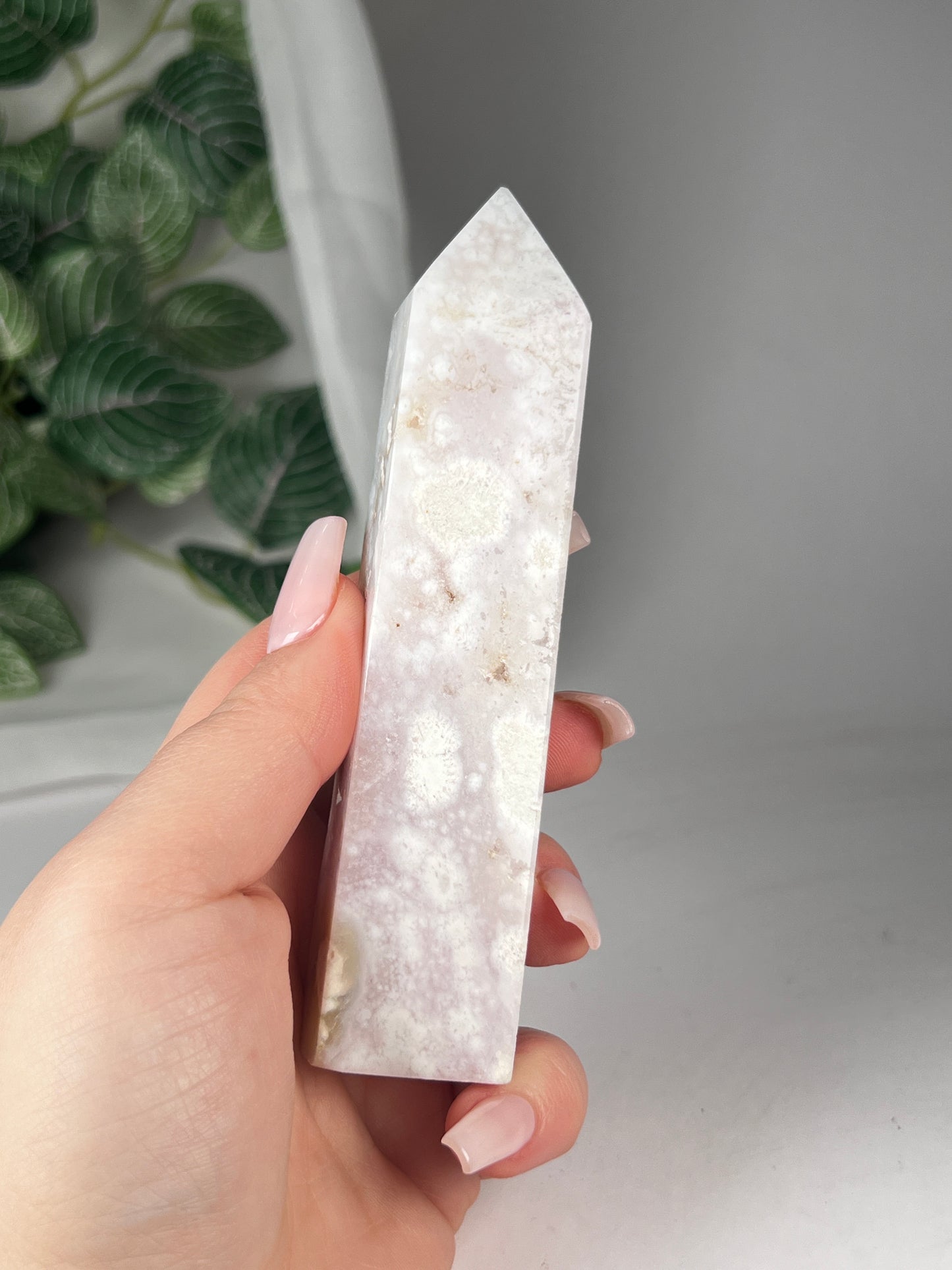 Flower Agate Amethyst Point *RARE*