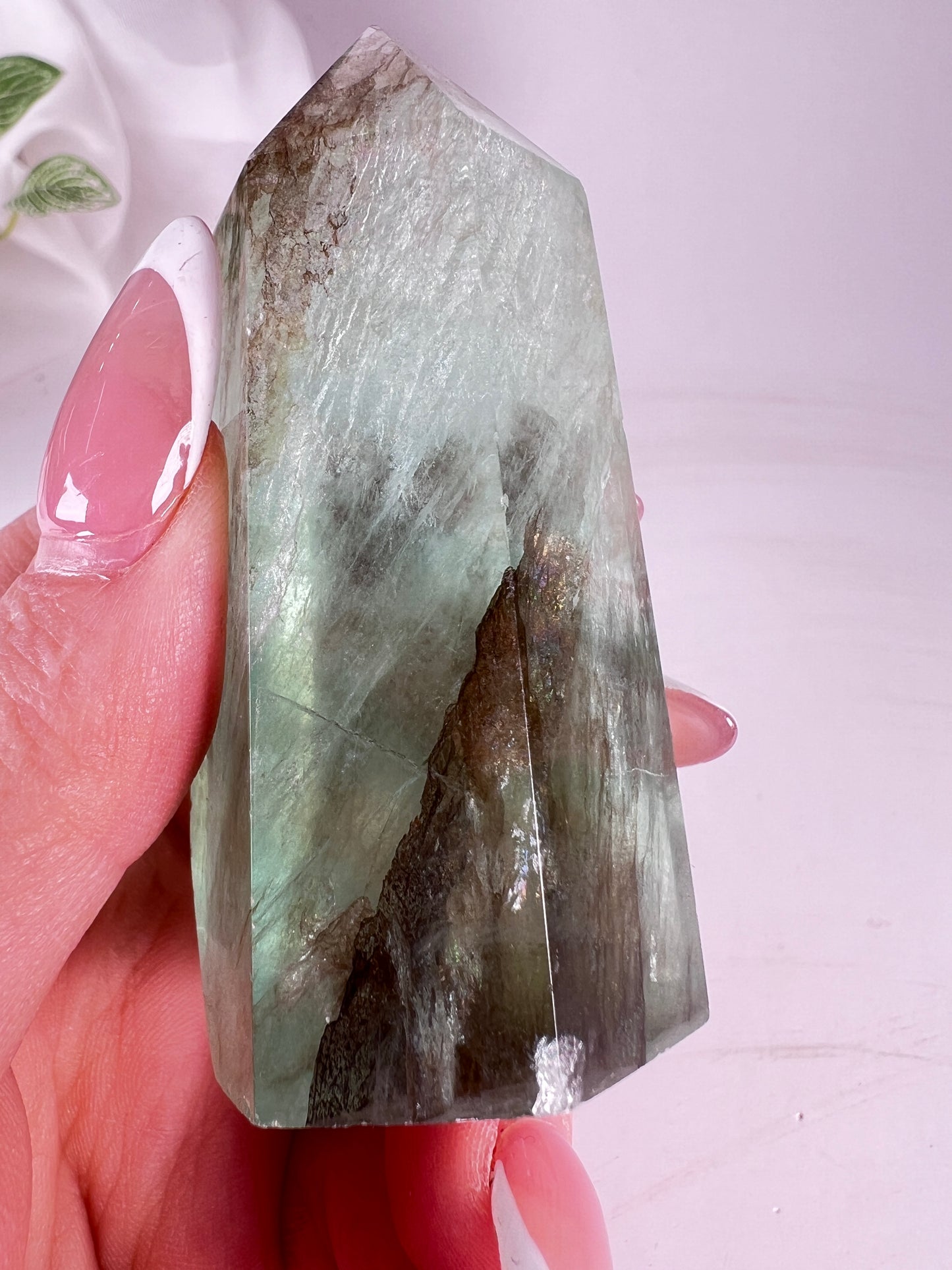 Dendritic Green Fluorite Tower *RARE*