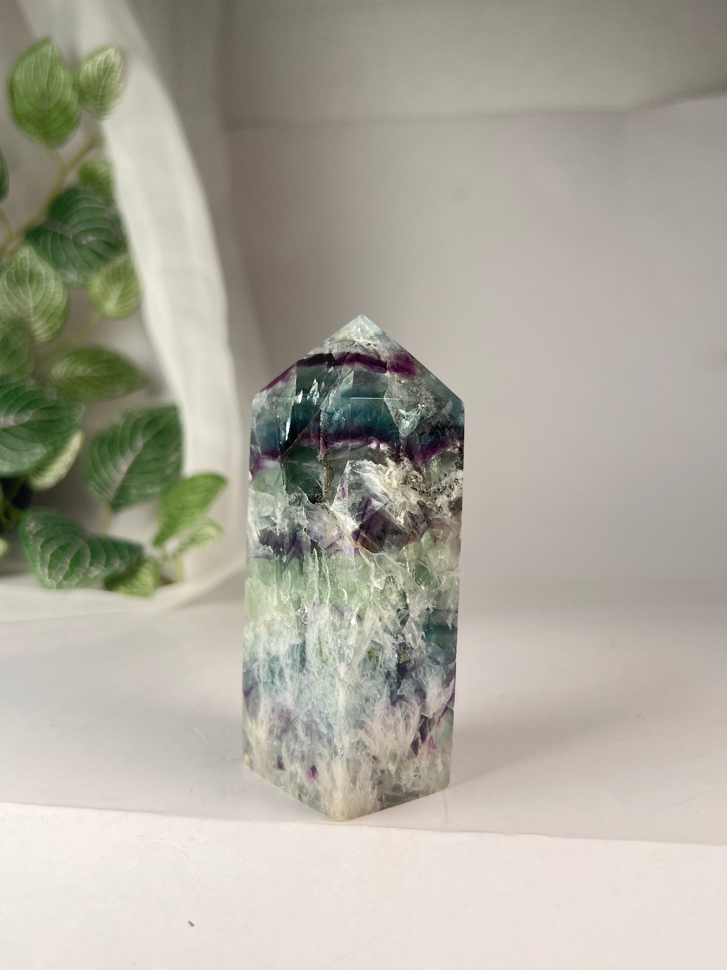 Snow flake fluorite 3.75" *RARE*