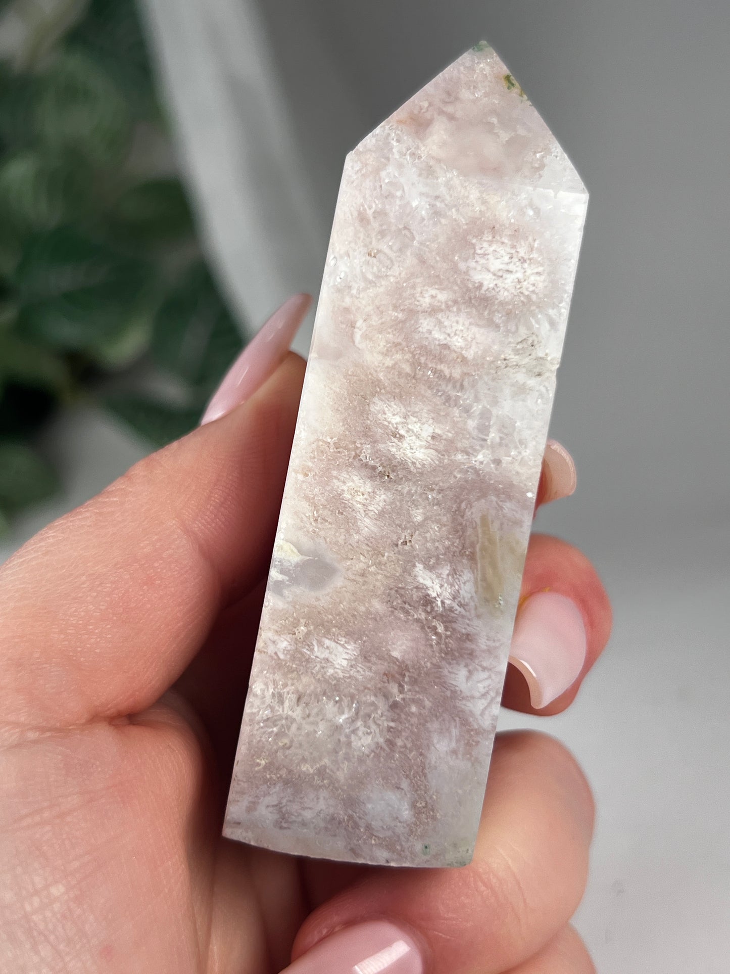 Flower Agate Amethyst Point *RARE*