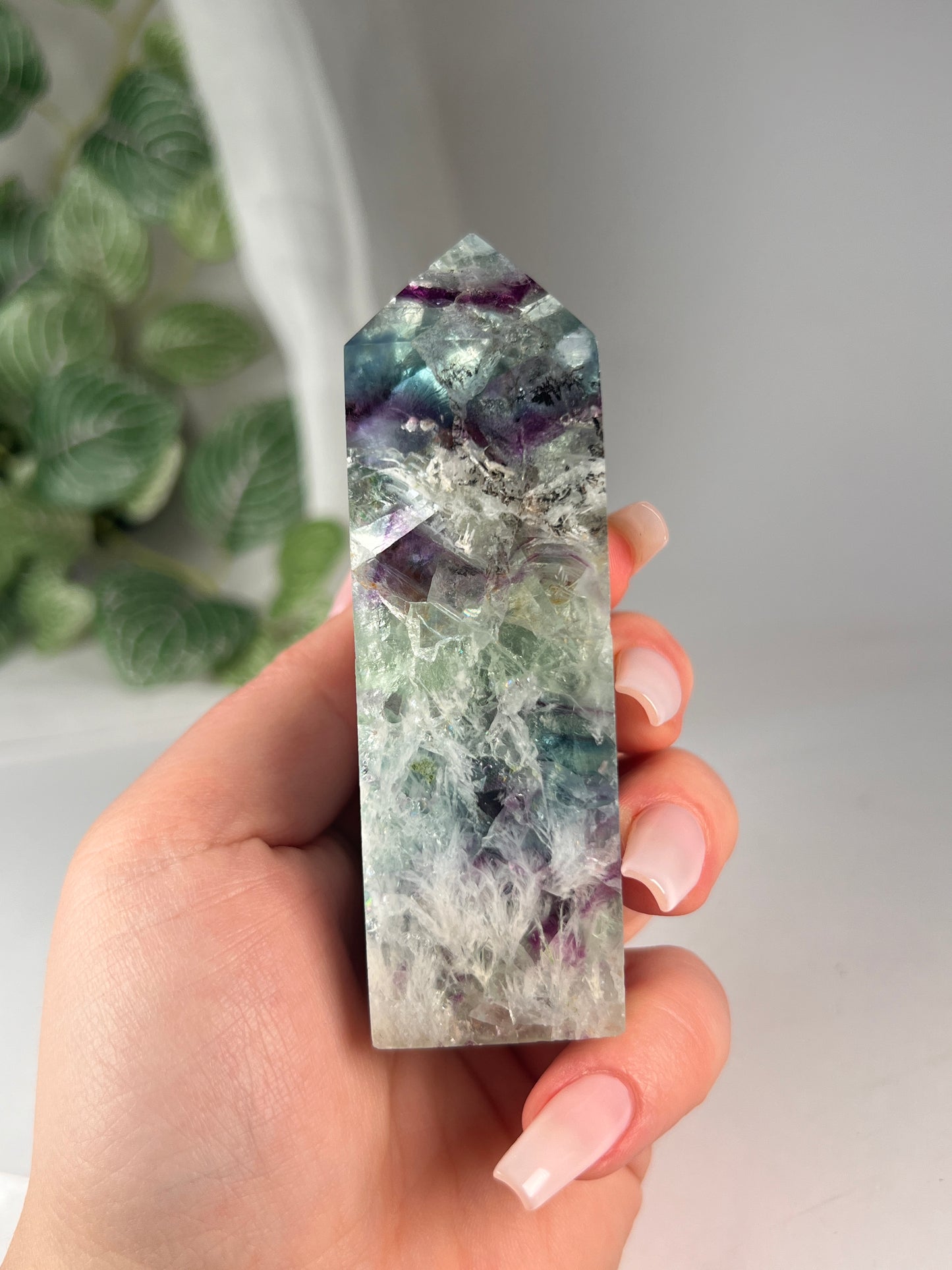 Snow flake fluorite 3.75" *RARE*