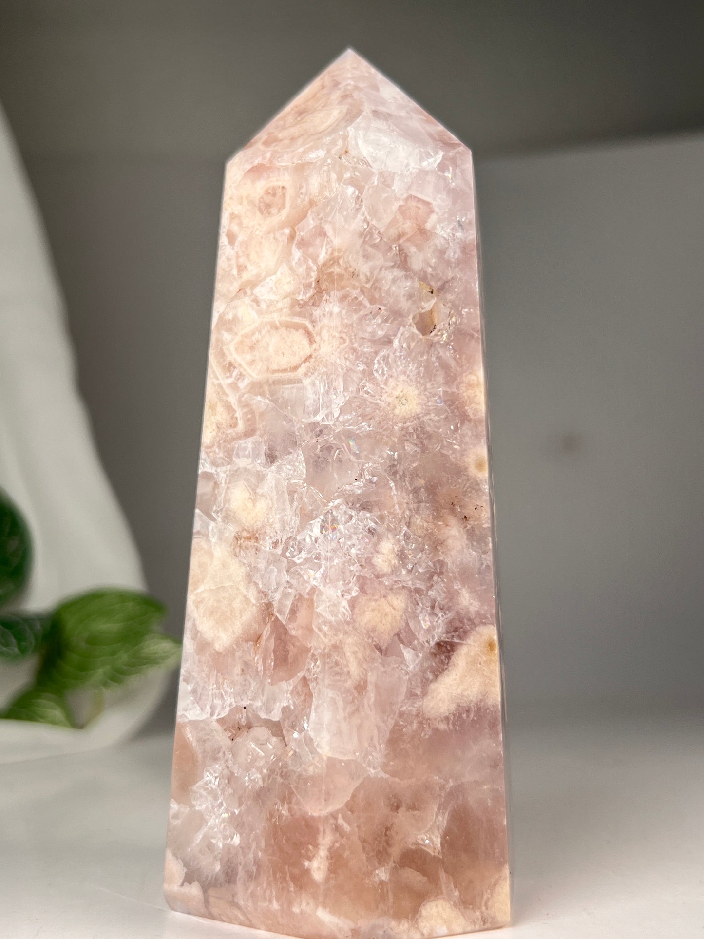 Flower Agate Amethyst Point *RARE*