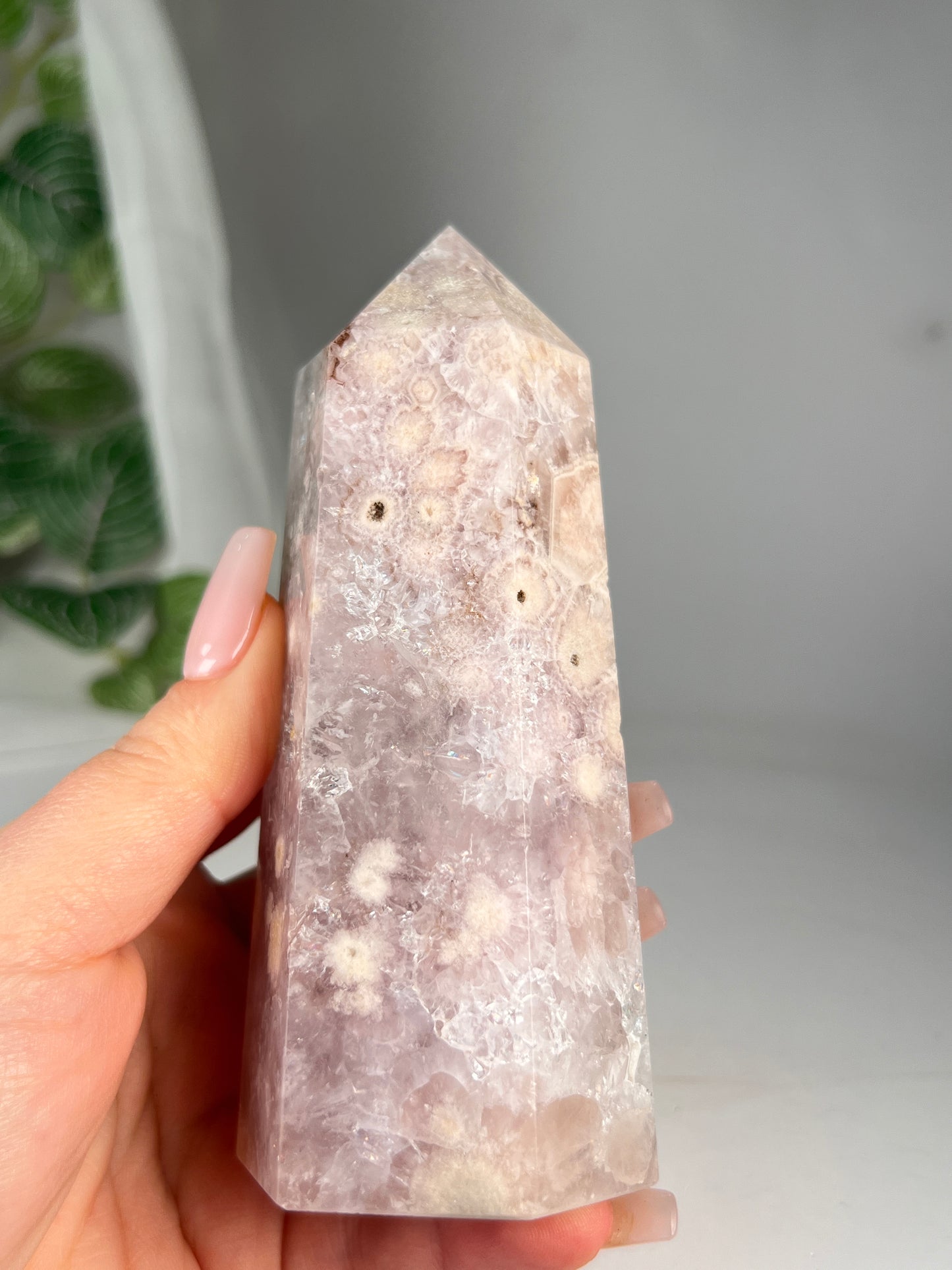 Flower Agate Amethyst Point *RARE*