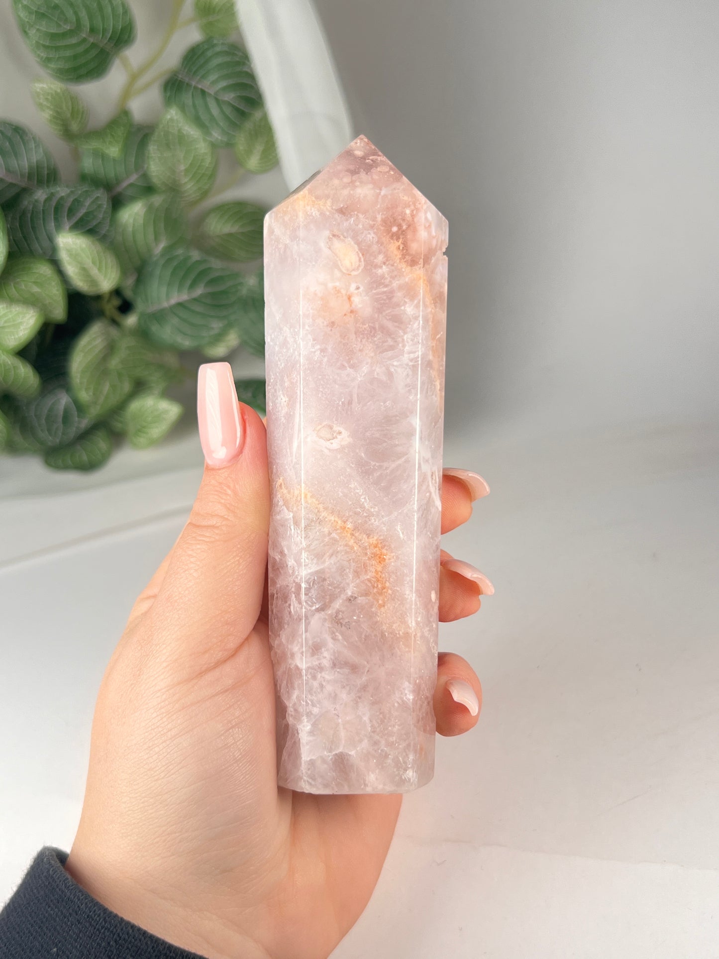 Flower Agate Amethyst Point *RARE*