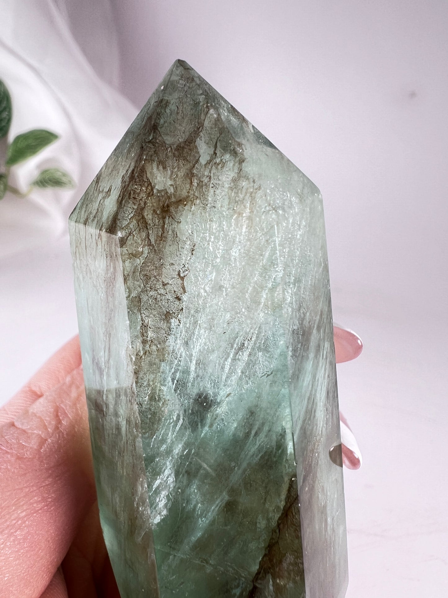 Dendritic Green Fluorite Tower *RARE*
