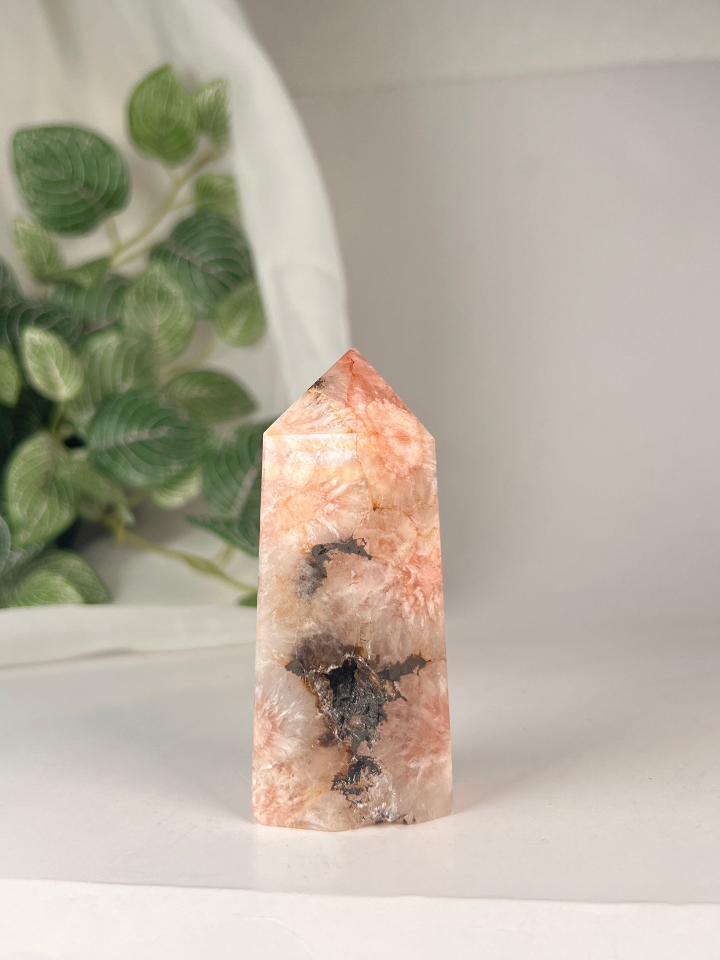 Flower Agate Amethyst Point *RARE*