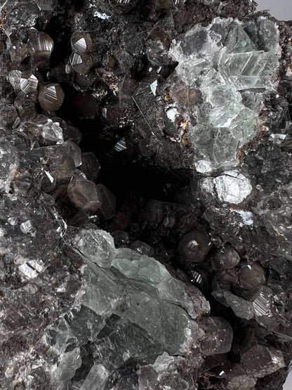 Black Quartz W Fluorite Cluster *RARE*