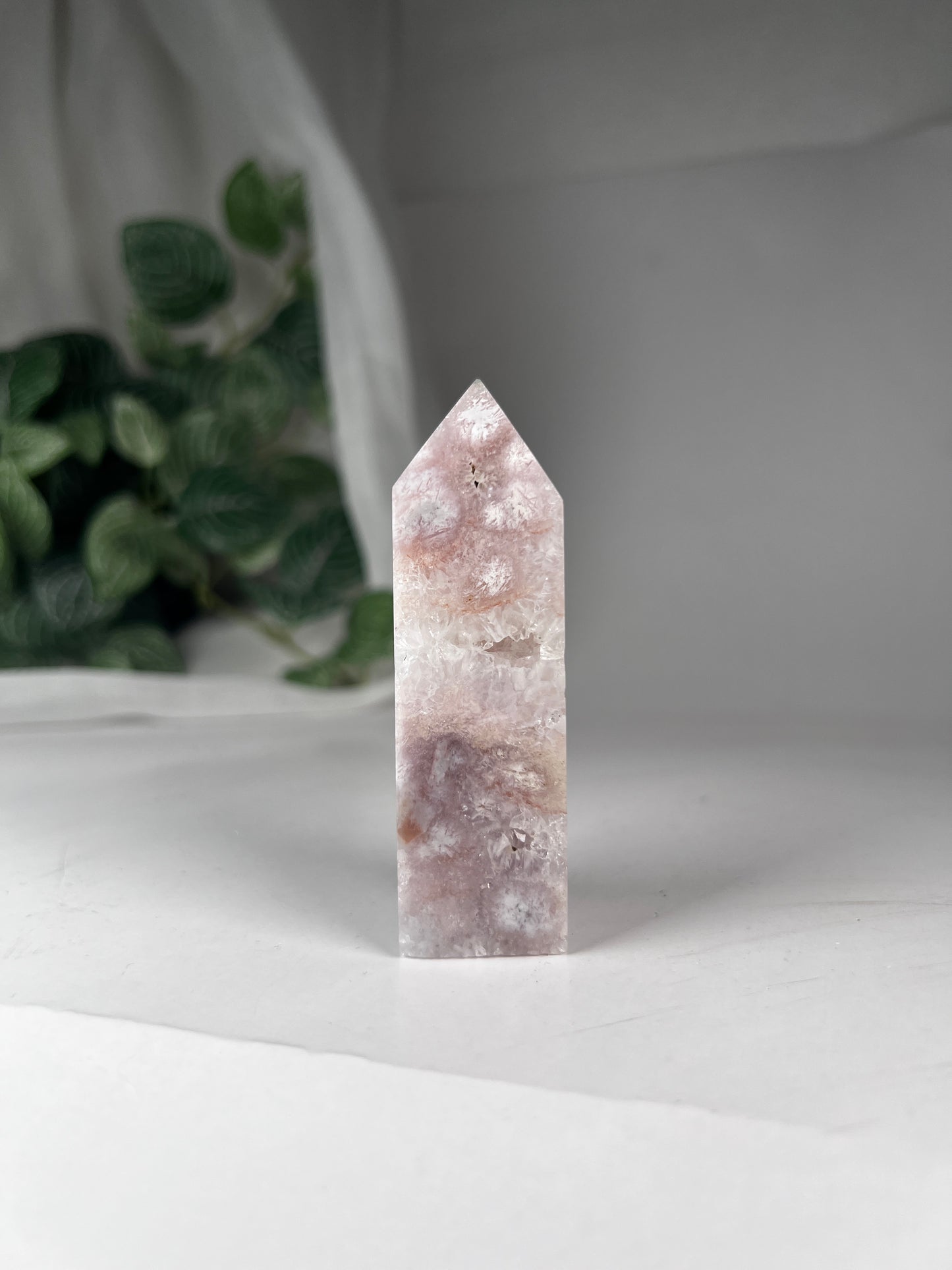 Flower Agate Amethyst Point *RARE*