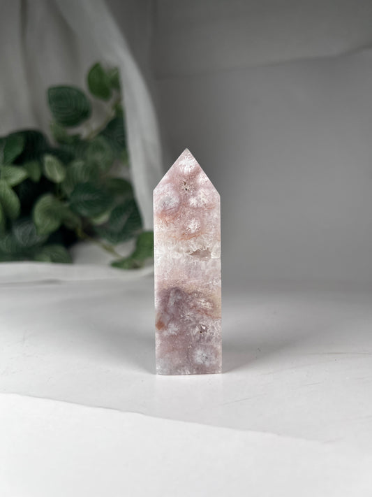 Flower Agate Amethyst Point *RARE*