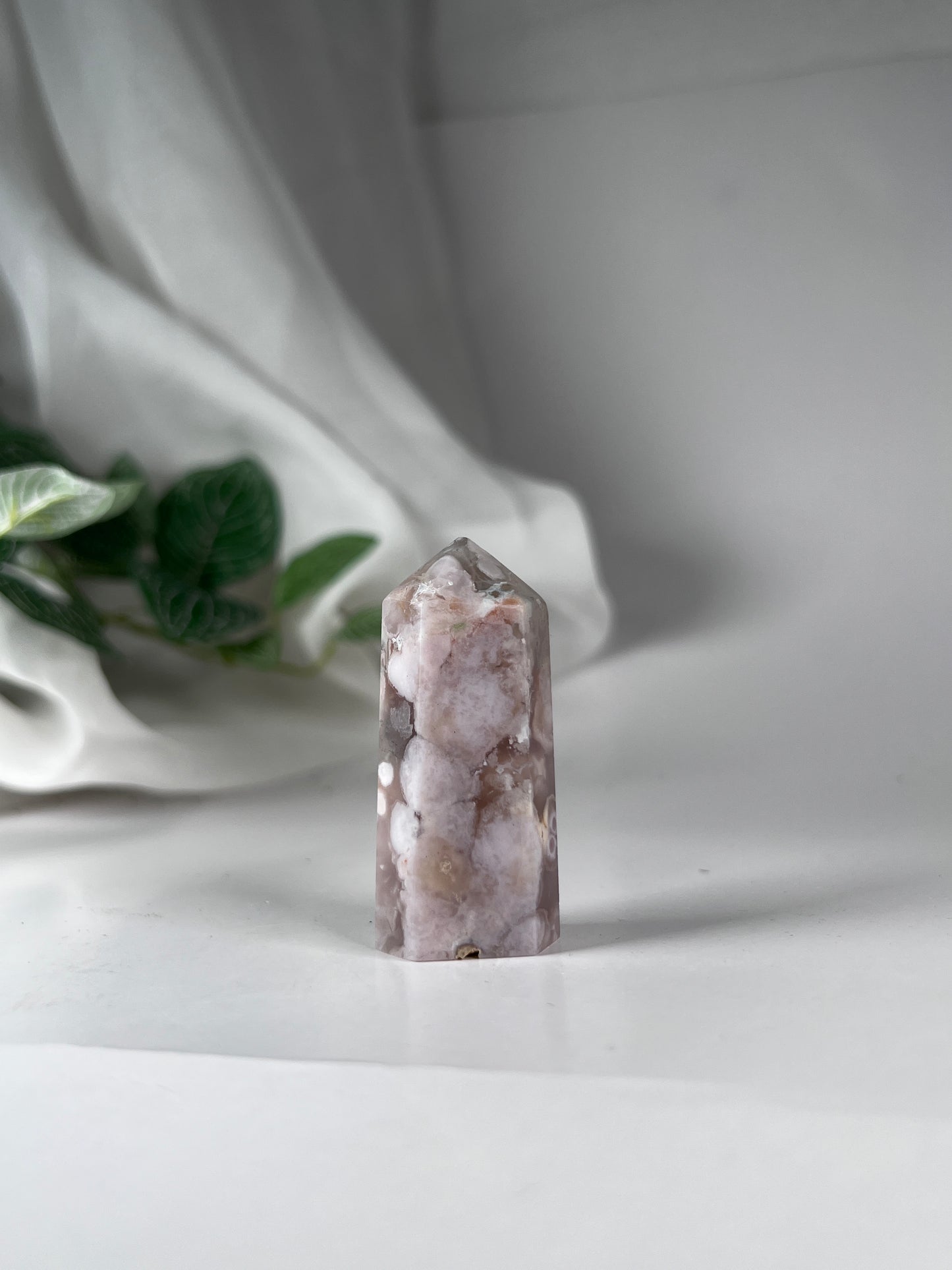Flower Agate Obelisk