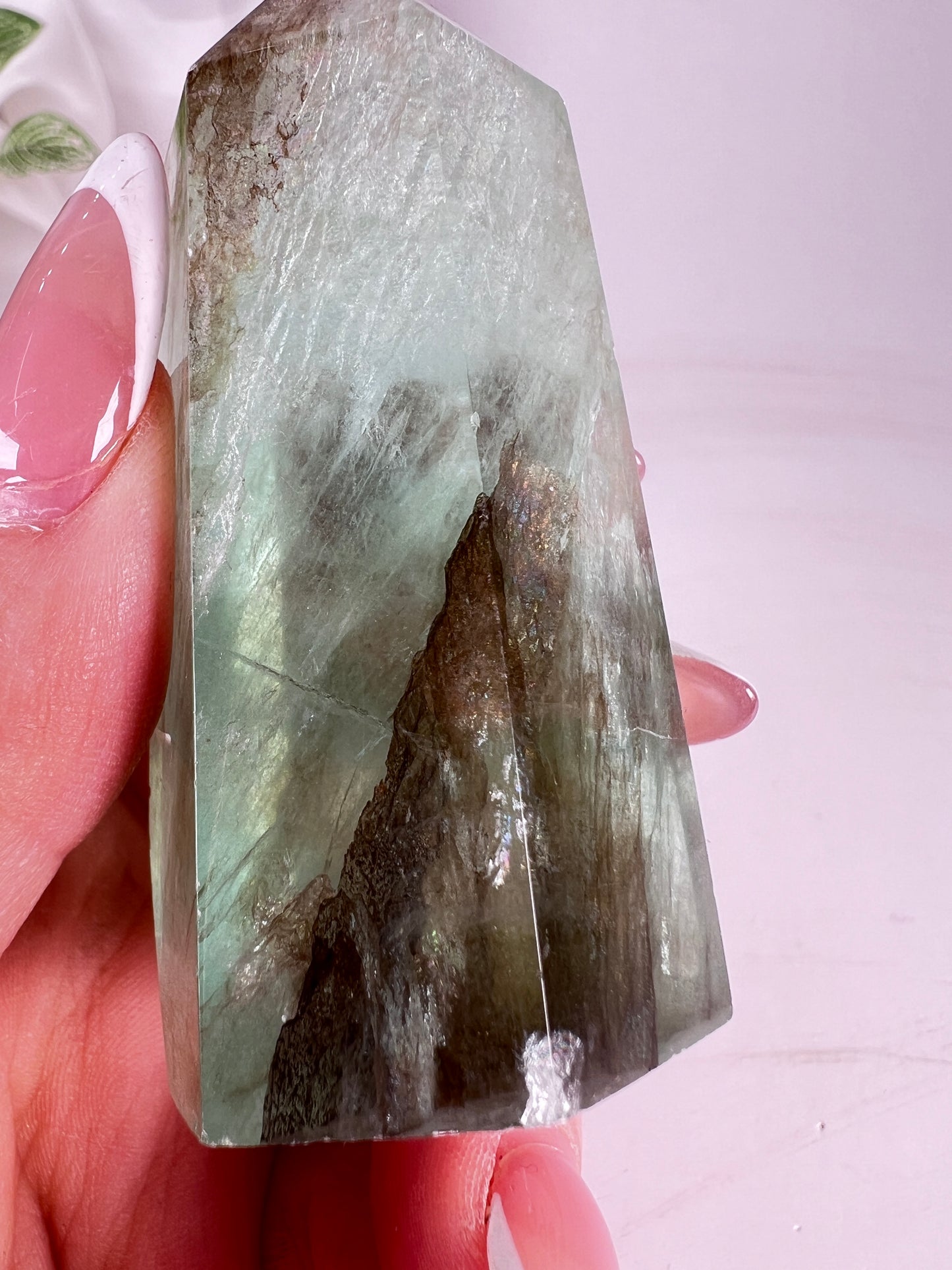 Dendritic Green Fluorite Tower *RARE*