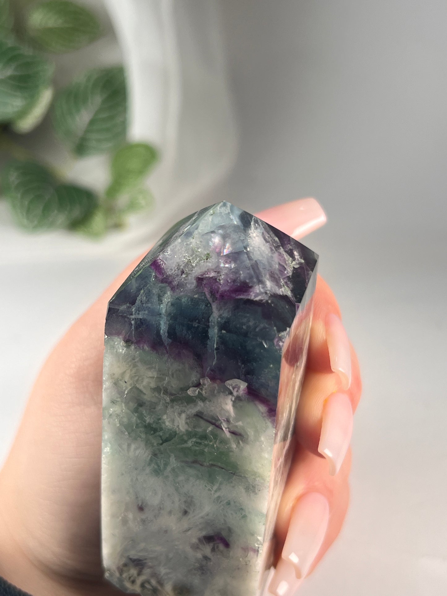 Snow flake fluorite 3.75" *RARE*