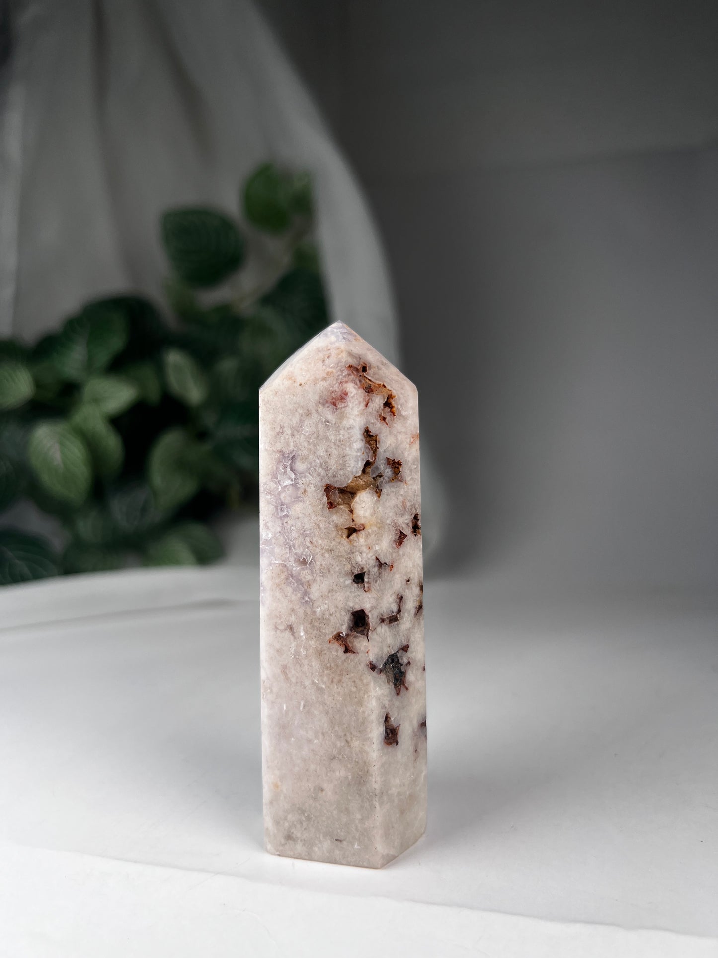 Flower Agate Amethyst Point *RARE*