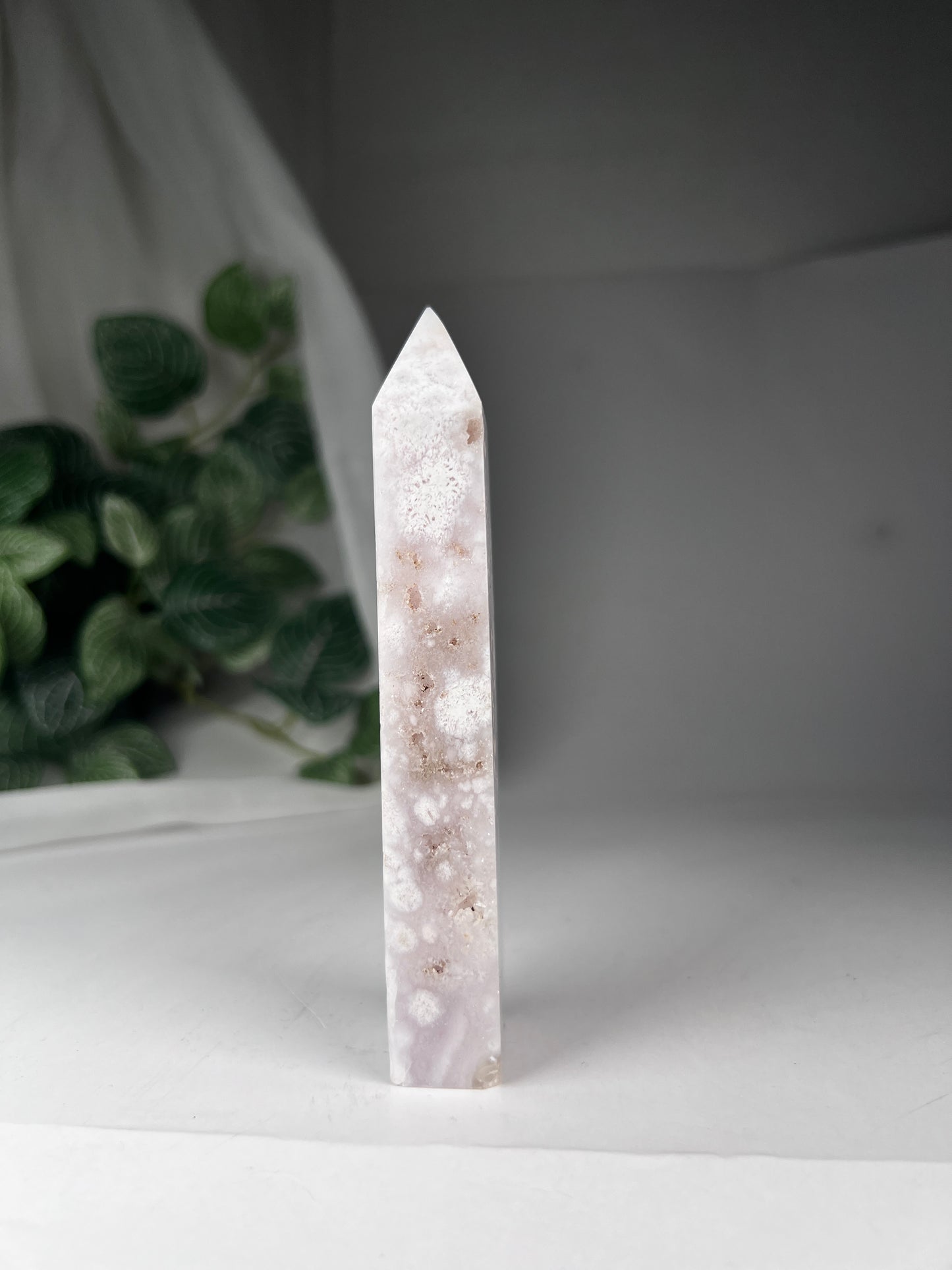 Flower Agate Amethyst Point *RARE*