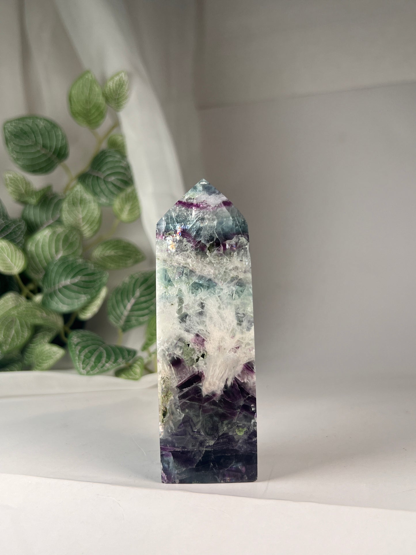 Snowflake fluorite 4.25" *RARE*