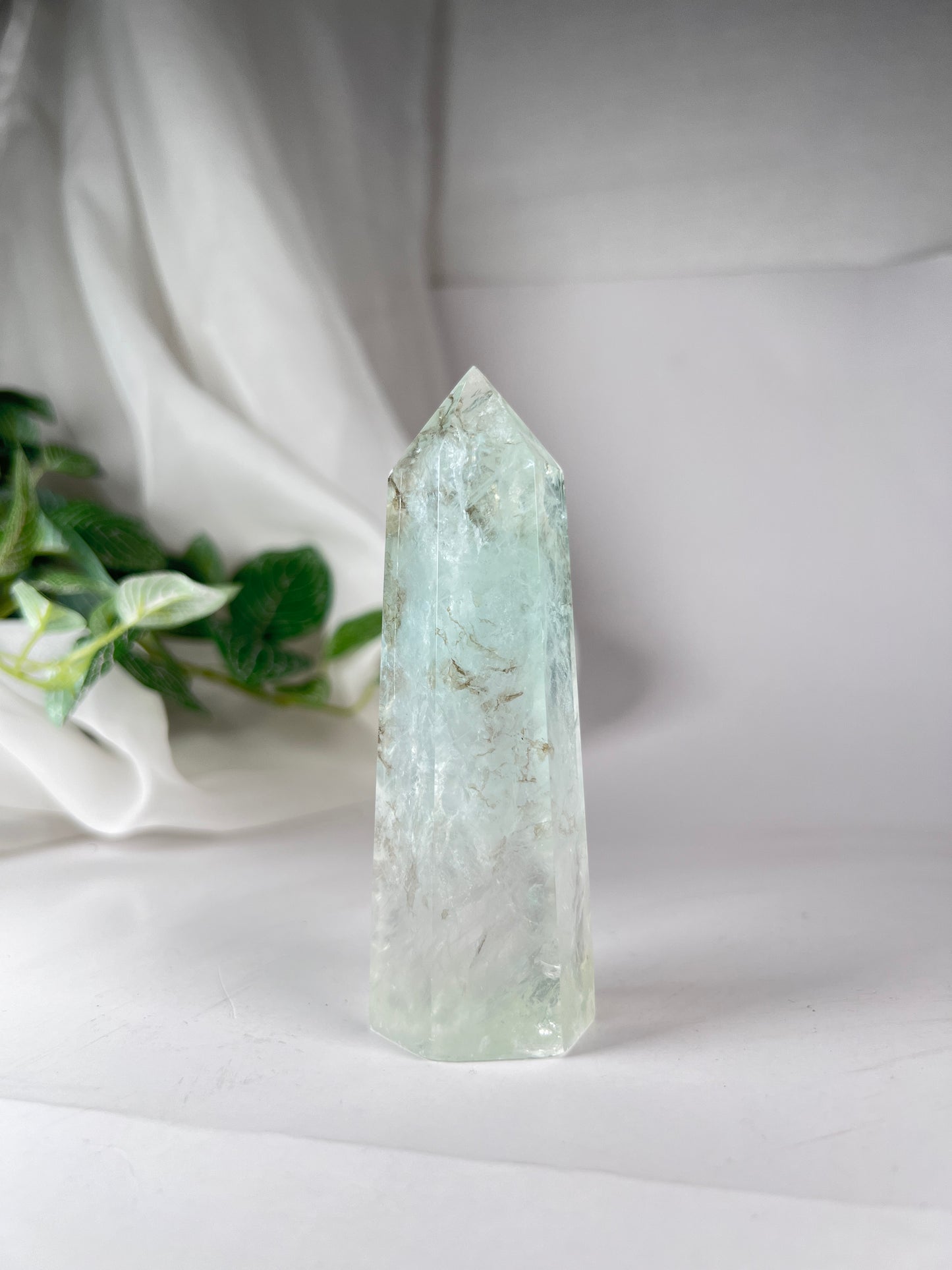 Dendritic Green Fluorite Tower *RARE*