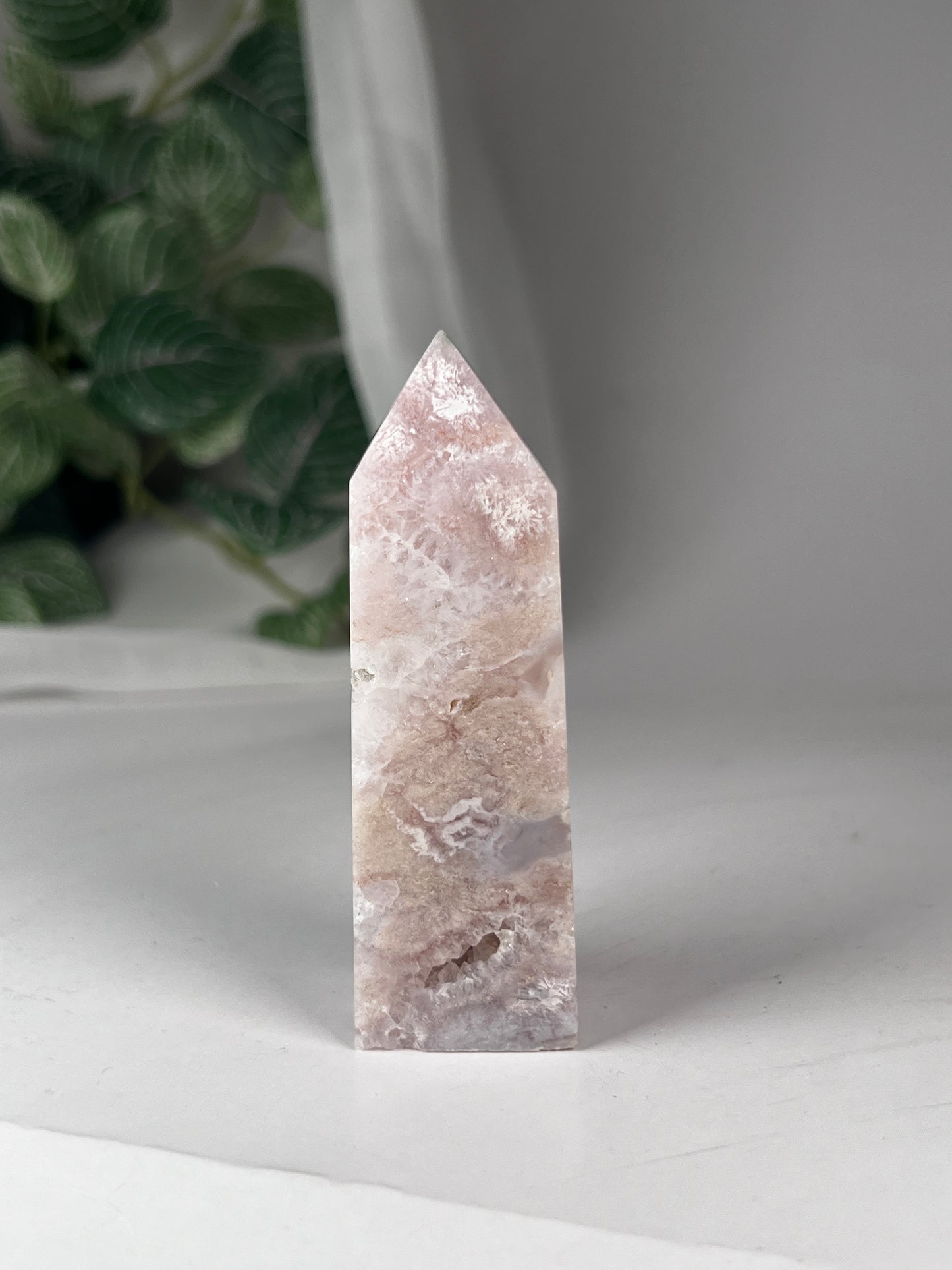 Flower Agate Amethyst Point *RARE*