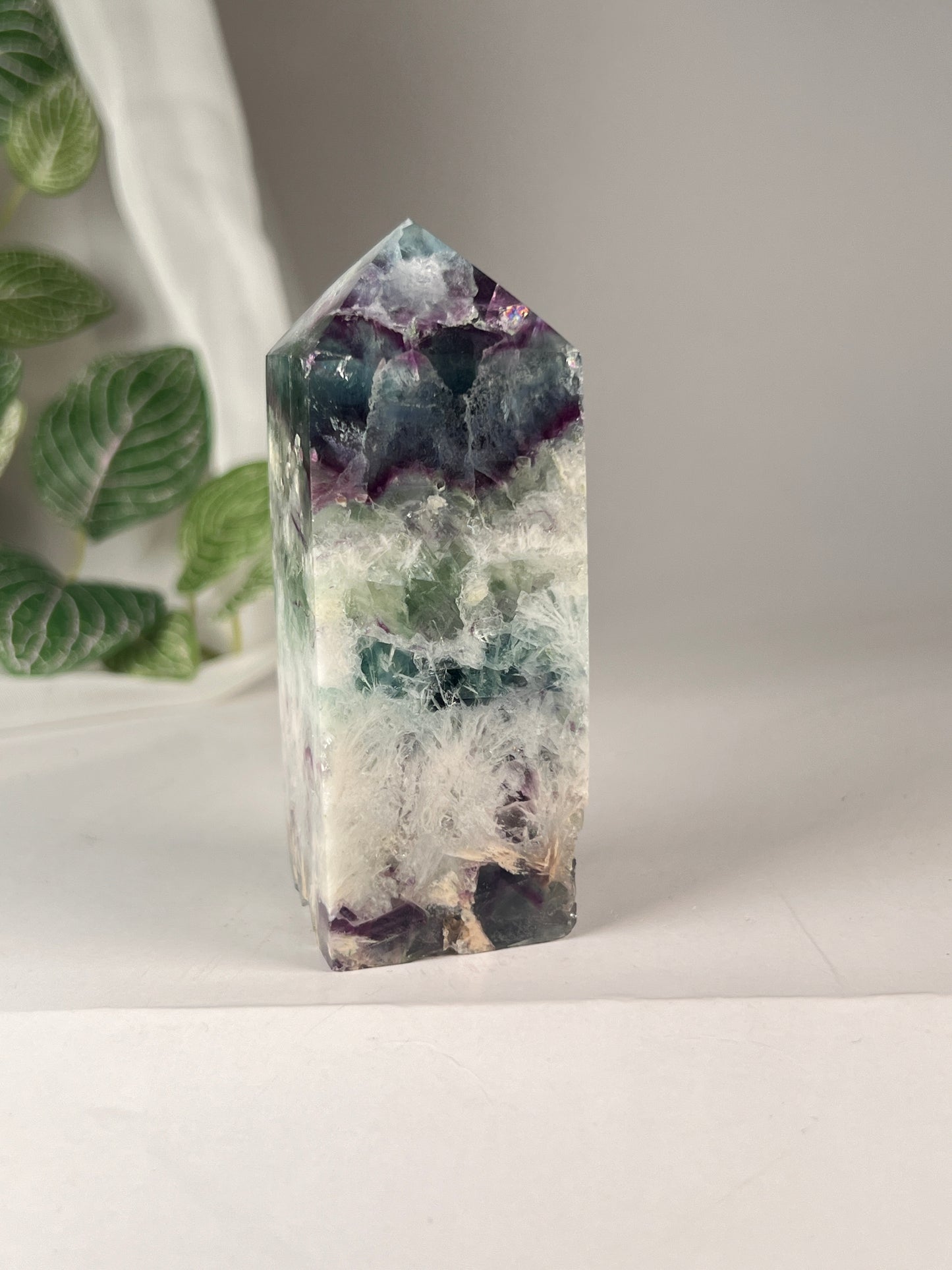 Snow flake fluorite 3.75" *RARE*