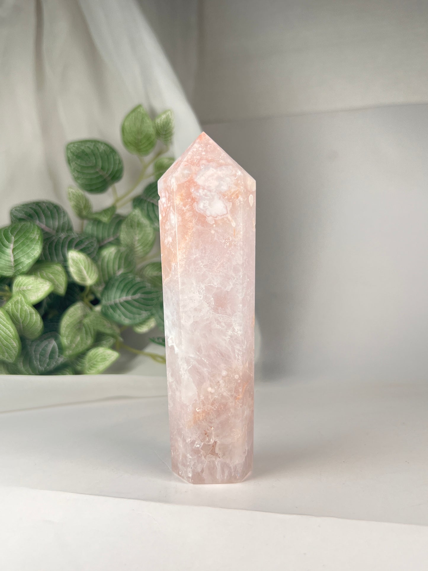 Flower Agate Amethyst Point *RARE*