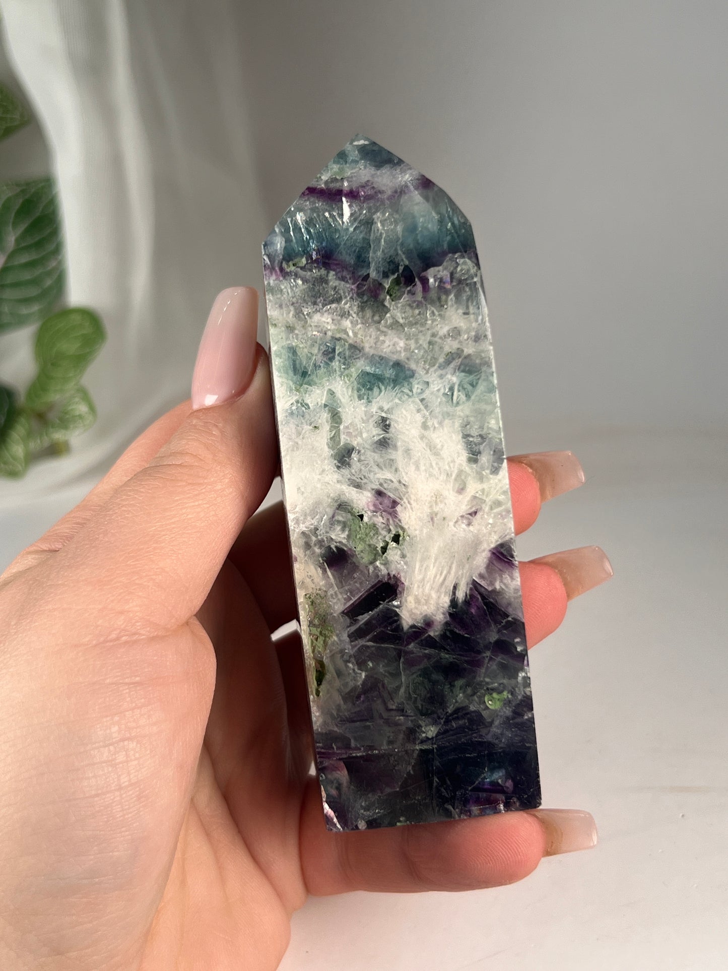 Snowflake fluorite 4.25" *RARE*