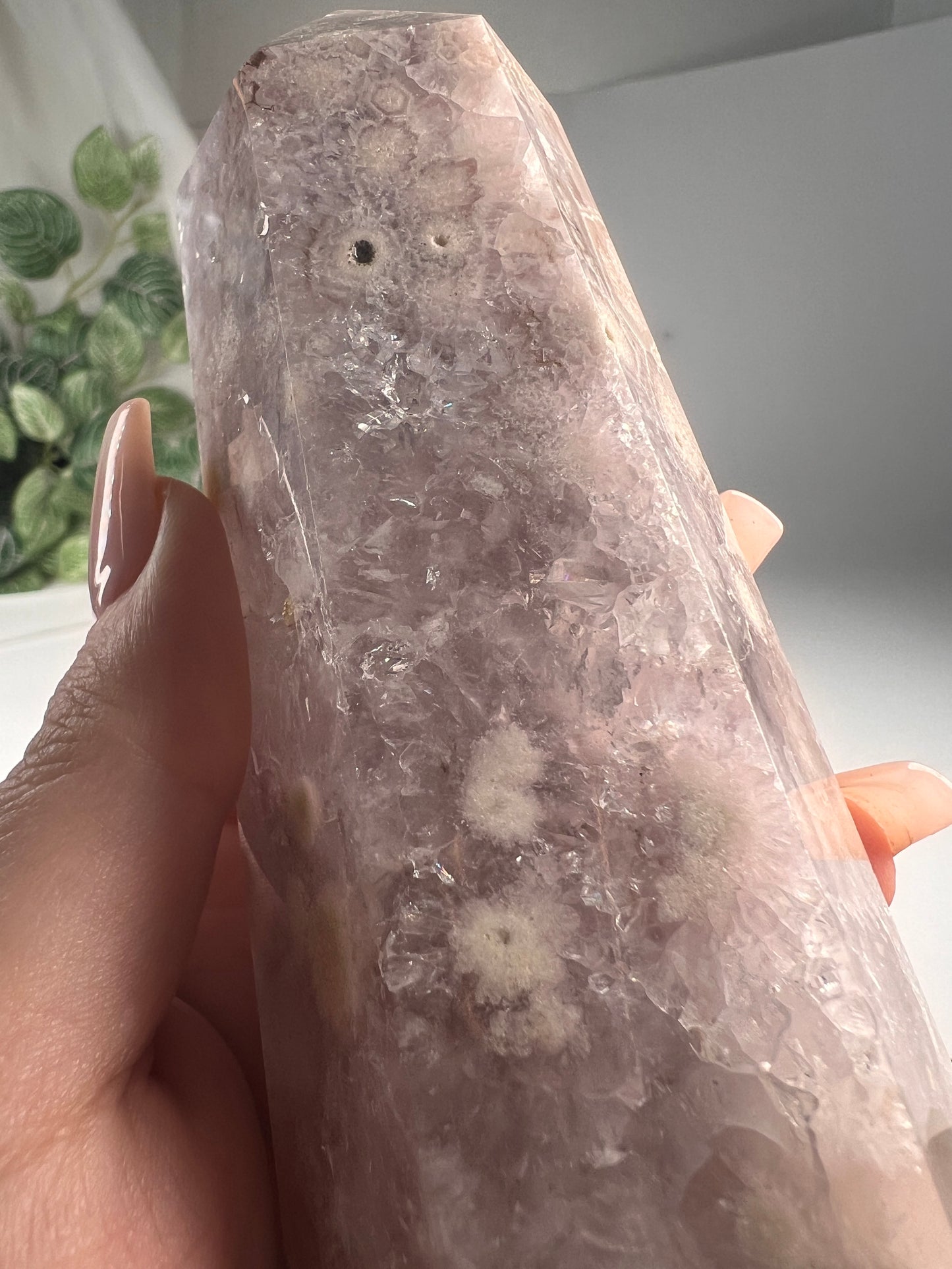 Flower Agate Amethyst Point *RARE*