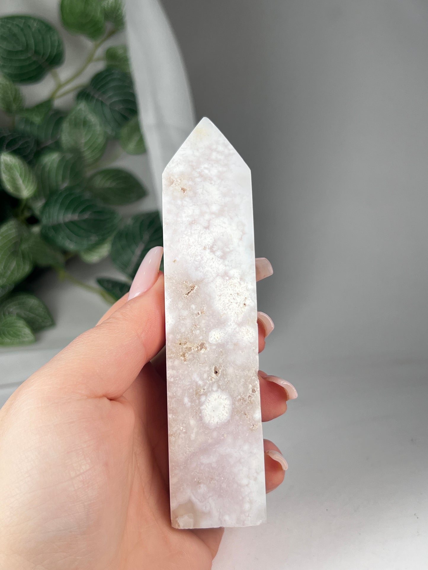 Flower Agate Amethyst Point *RARE*