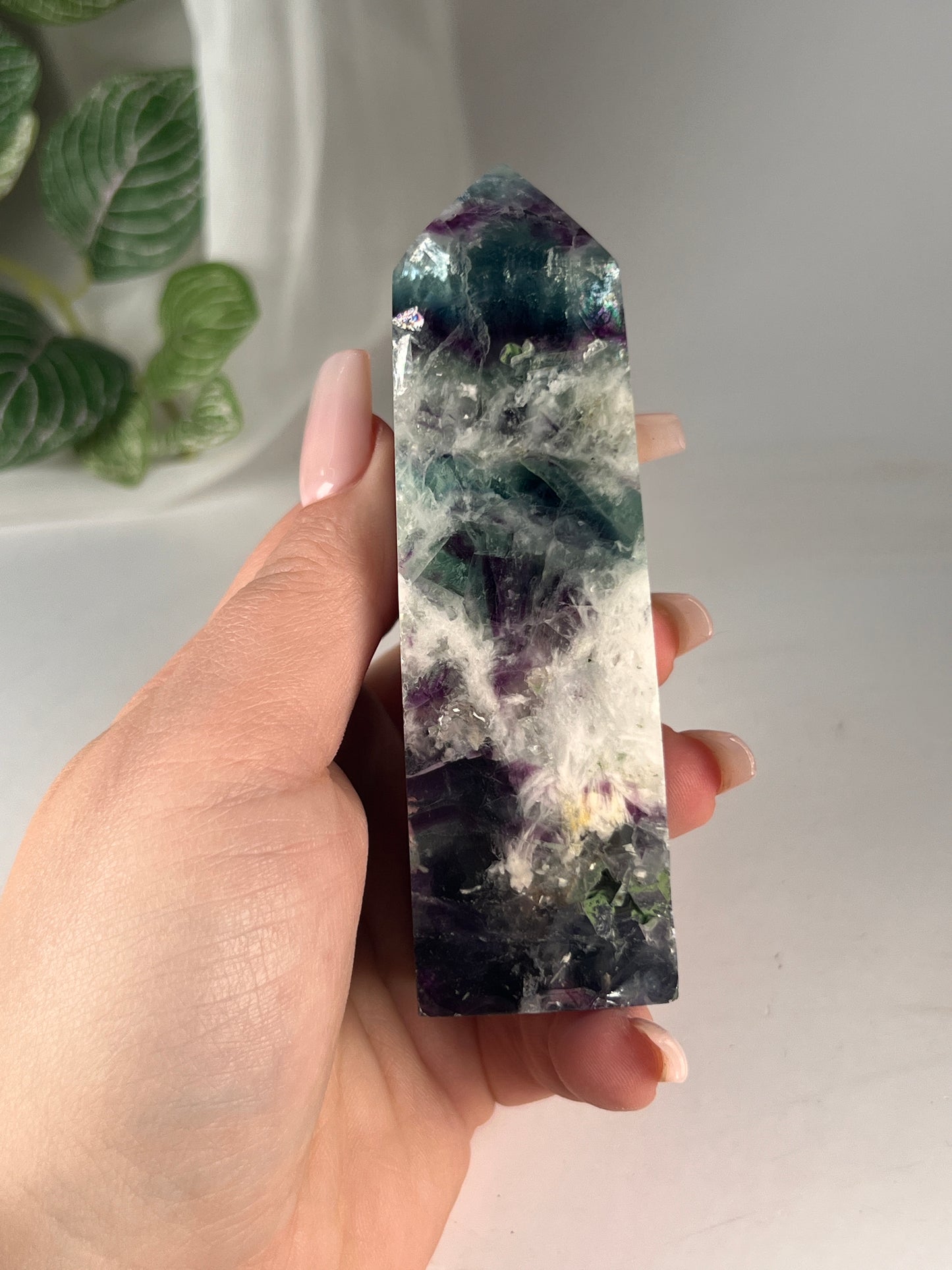 Snowflake fluorite 4.25" *RARE*