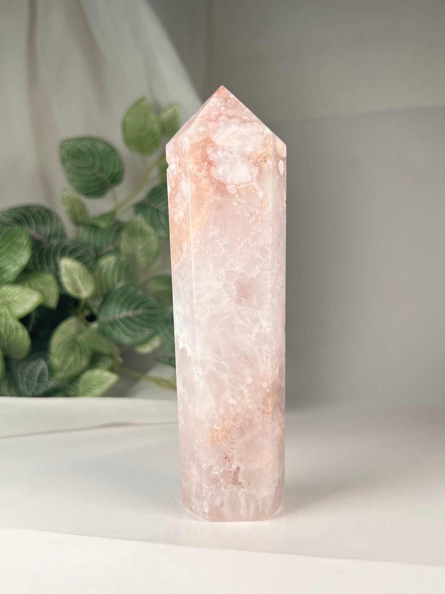 Flower Agate Amethyst Point *RARE*