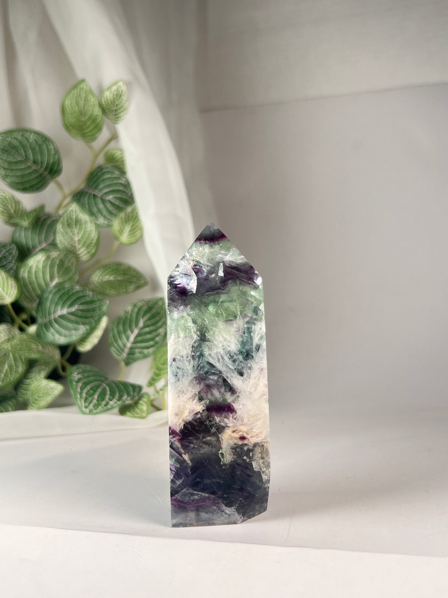 Snow flake fluorite 4.25" *RARE*
