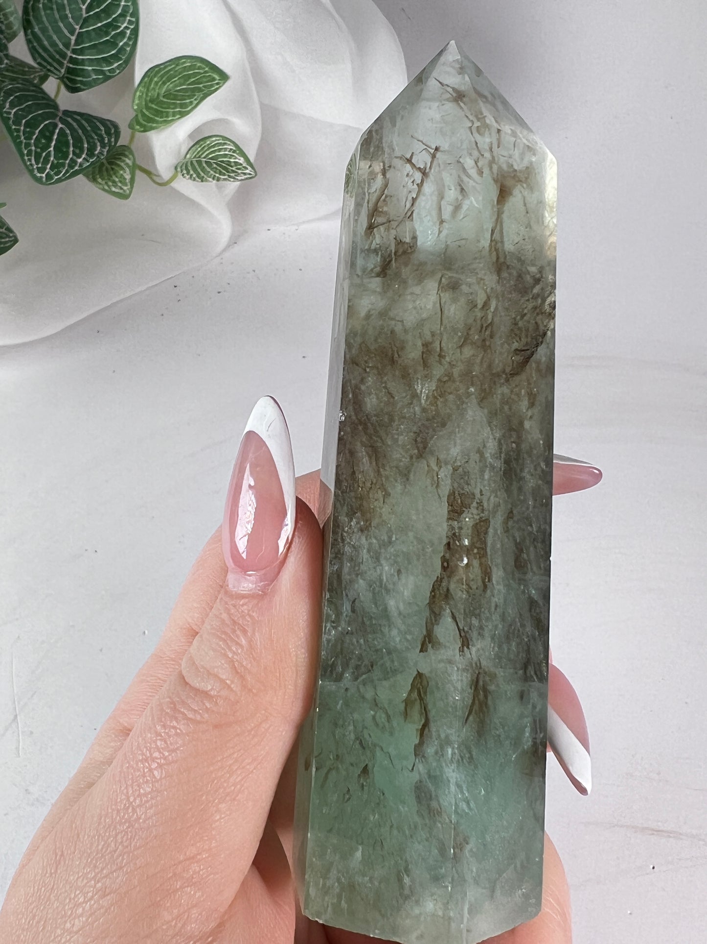 Dendritic Green Fluorite Point *RARE*
