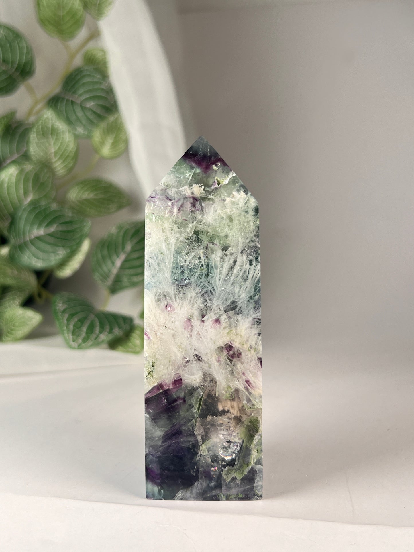 Snow flake fluorite 4.25" *RARE*